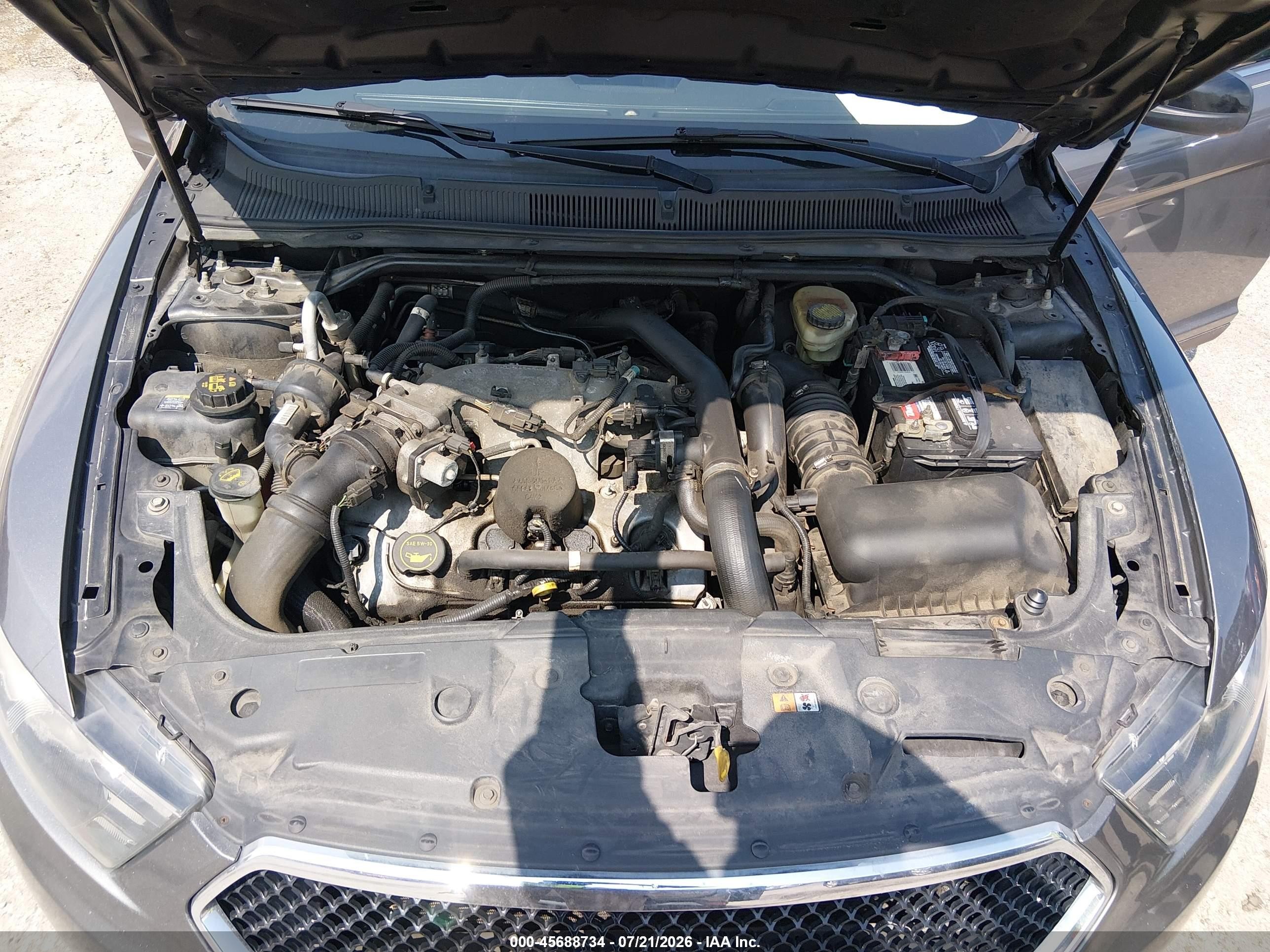 2013 Ford Taurus Sho Gray vin: 1FAHP2KT2DG114523