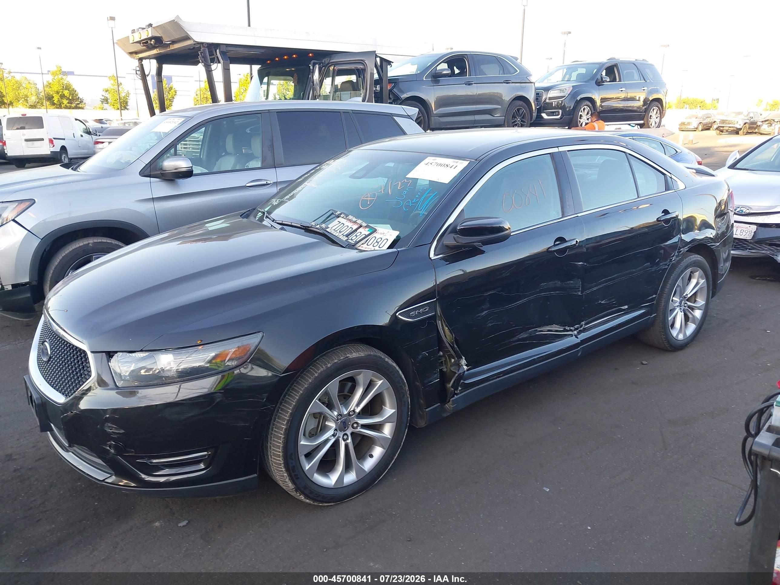2014 Ford Taurus Sho Black vin: 1FAHP2KT2EG127600
