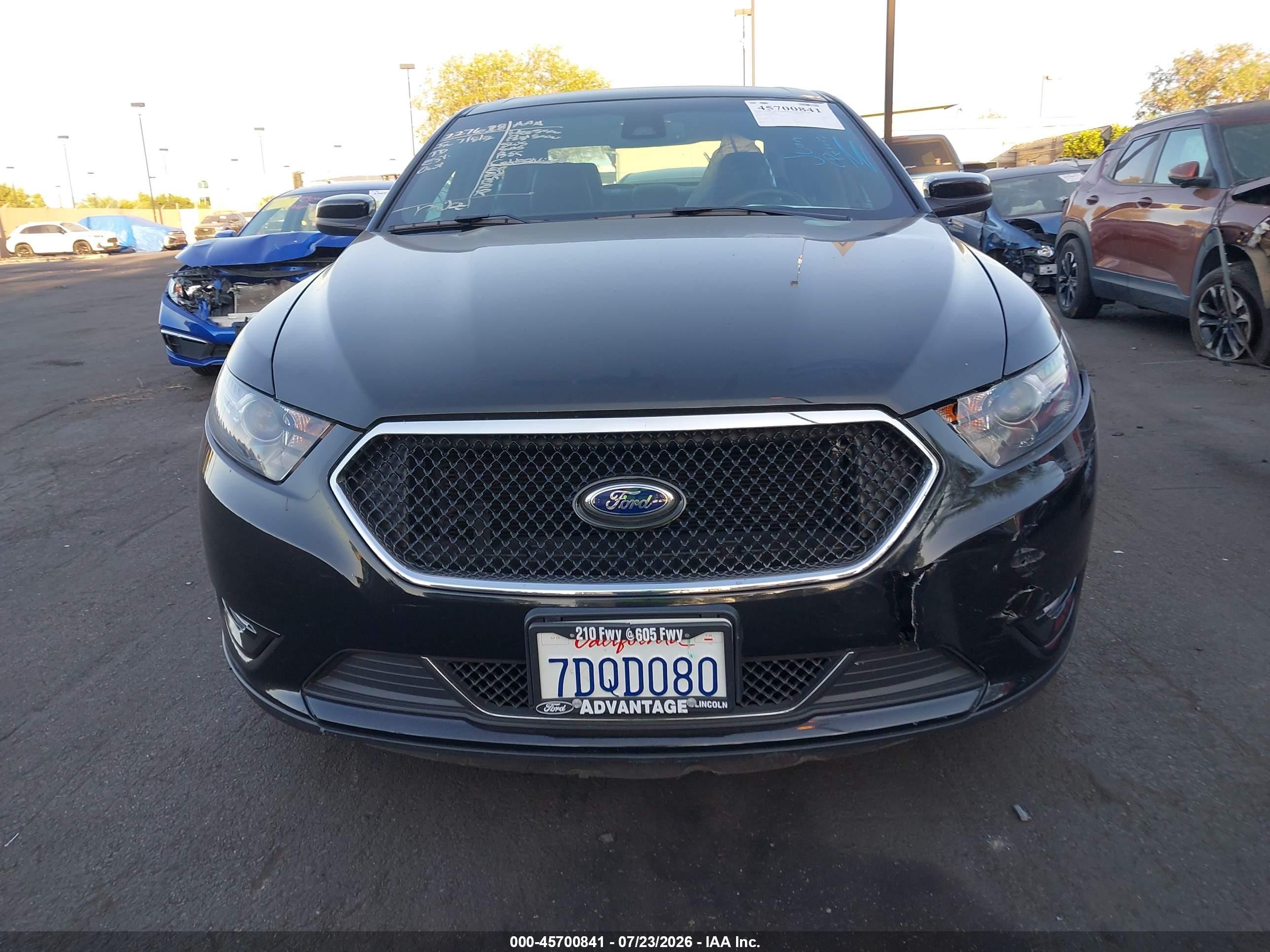 2014 Ford Taurus Sho Black vin: 1FAHP2KT2EG127600