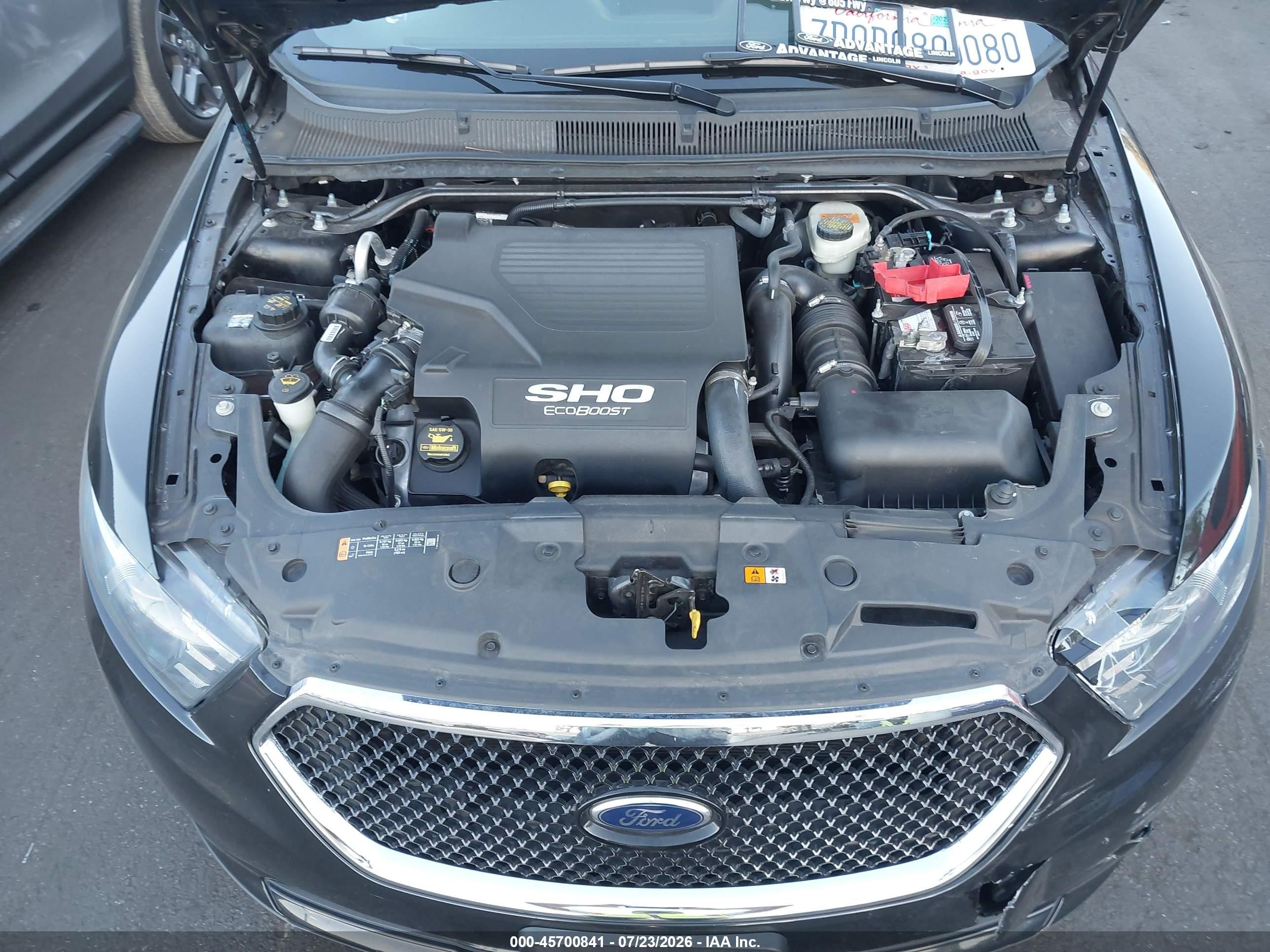 2014 Ford Taurus Sho Black vin: 1FAHP2KT2EG127600