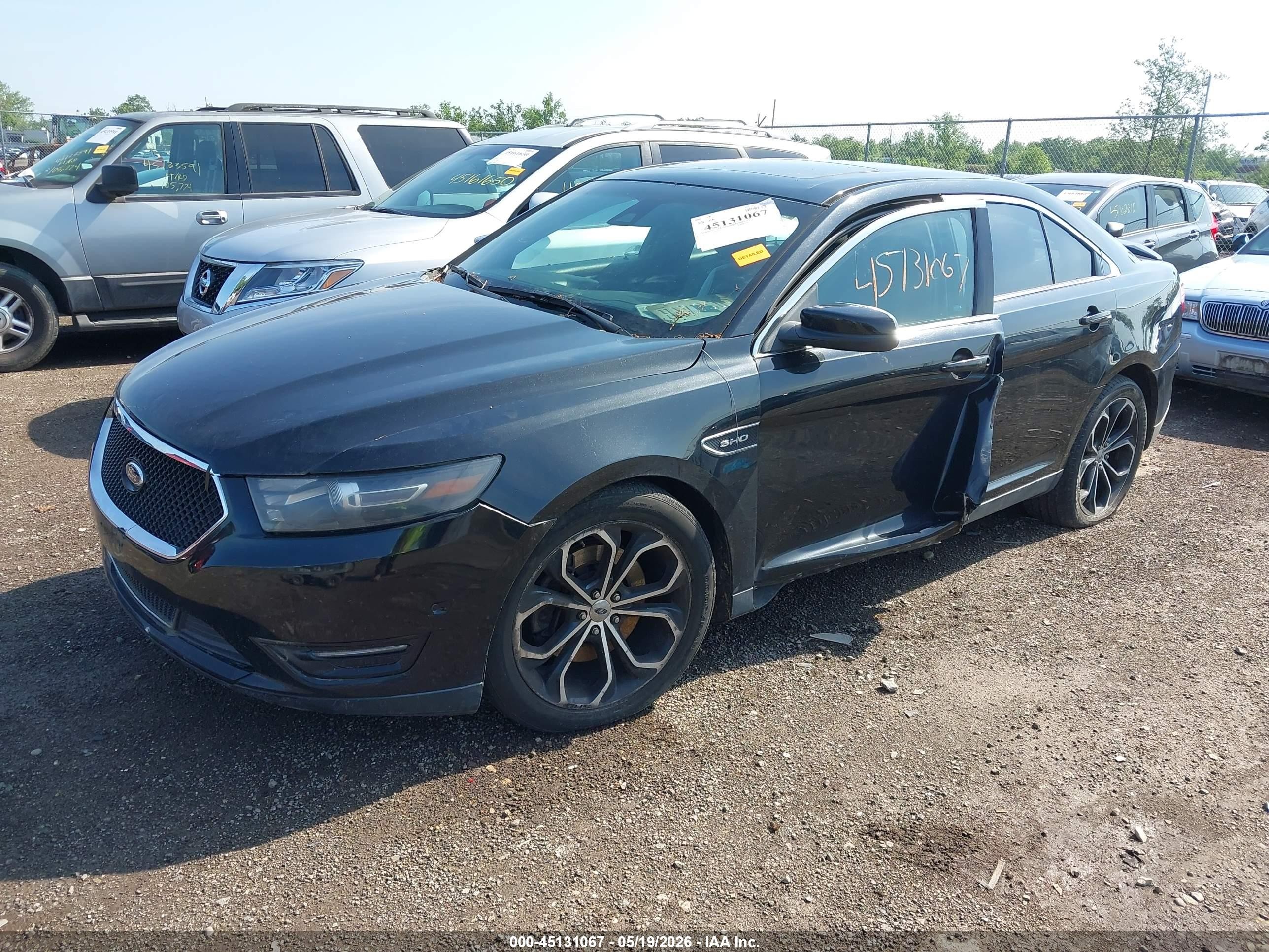 2013 Ford Taurus Sho Black vin: 1FAHP2KT3DG211729