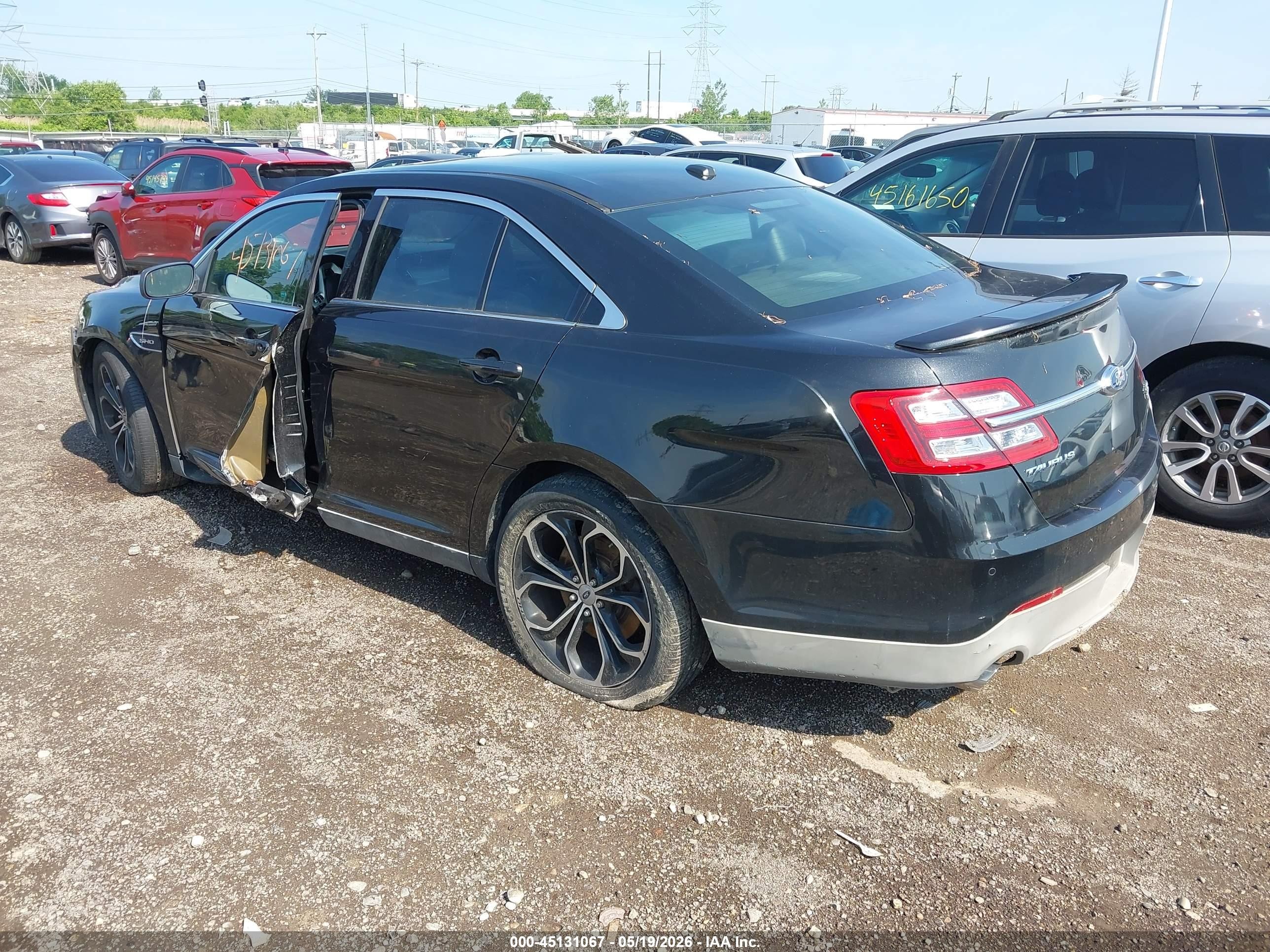 2013 Ford Taurus Sho Black vin: 1FAHP2KT3DG211729