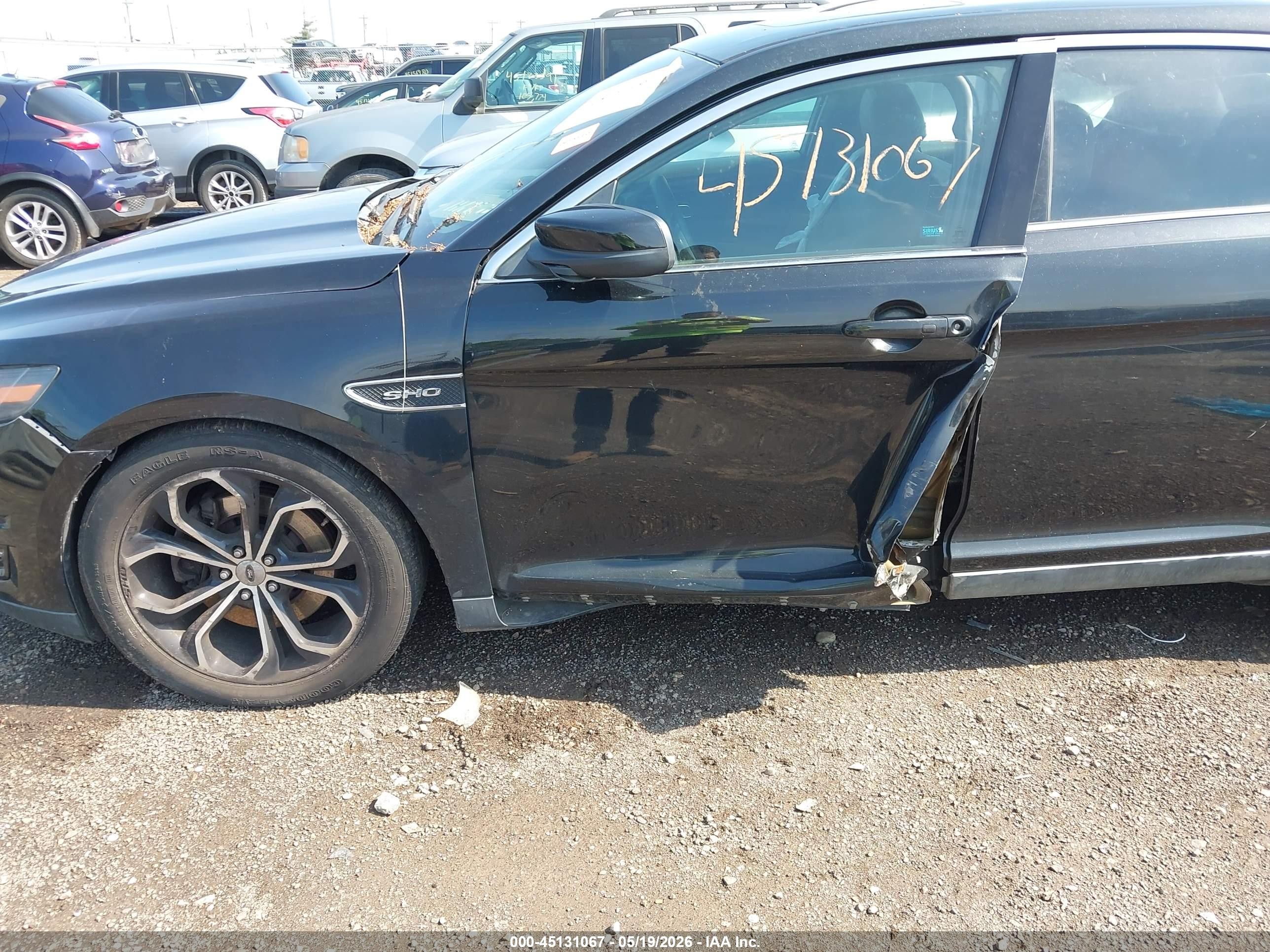 2013 Ford Taurus Sho Black vin: 1FAHP2KT3DG211729