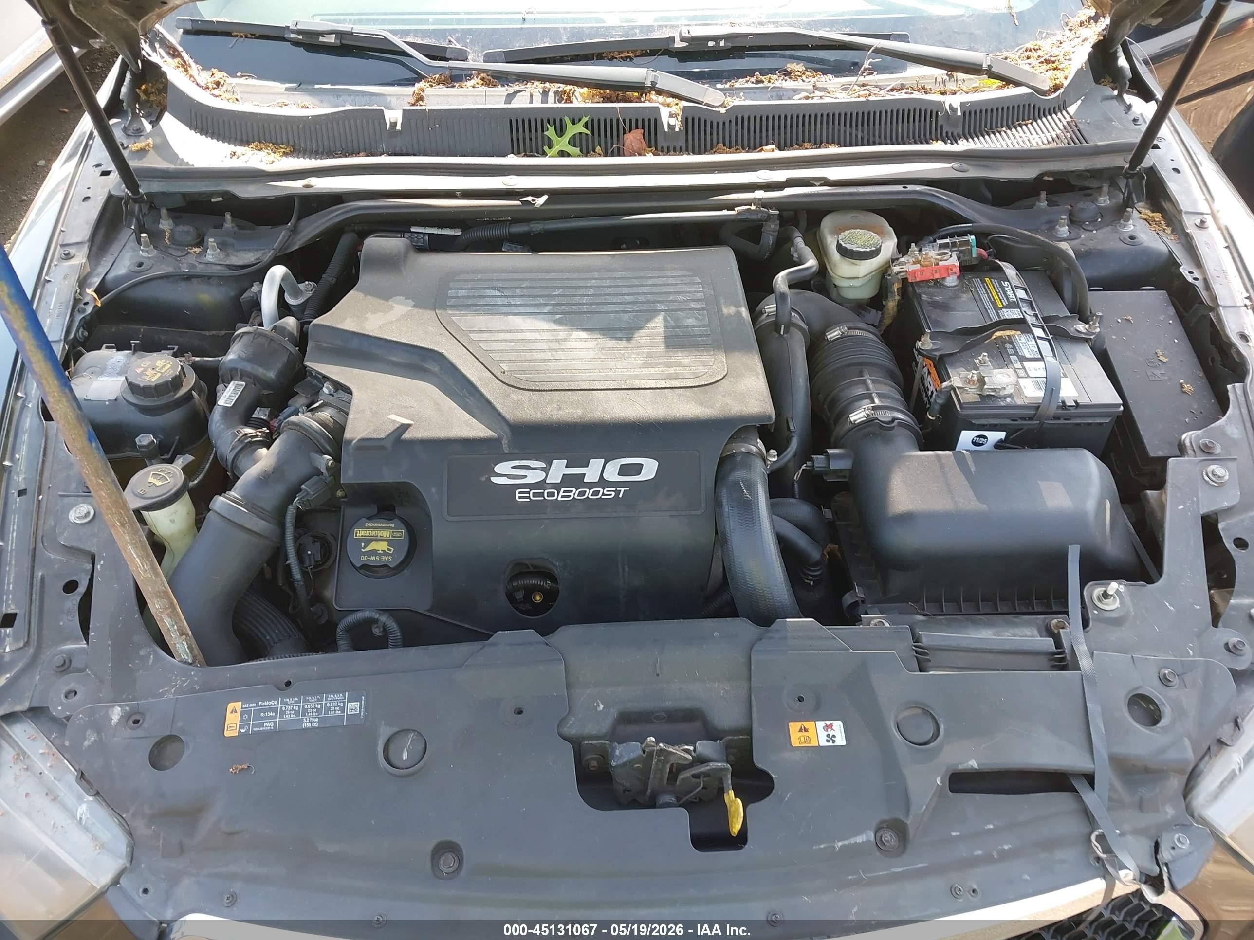 2013 Ford Taurus Sho Black vin: 1FAHP2KT3DG211729