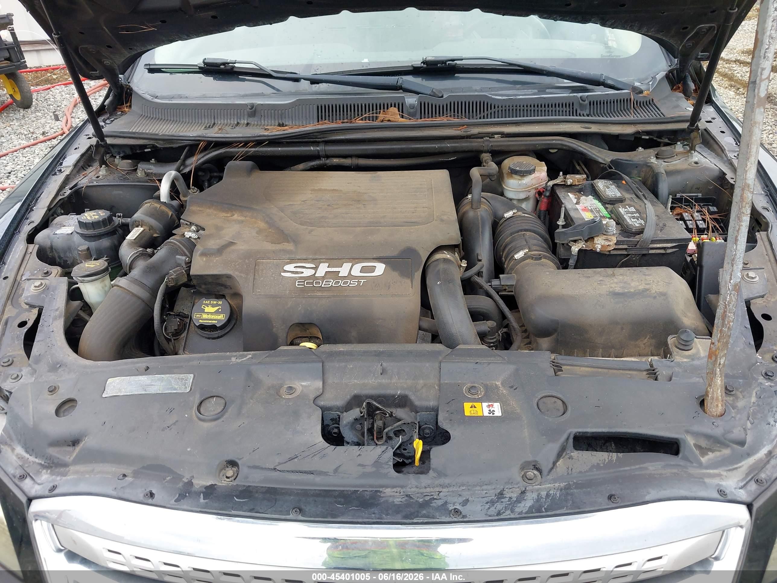 2011 Ford Taurus Sho Black vin: 1FAHP2KT5BG159212