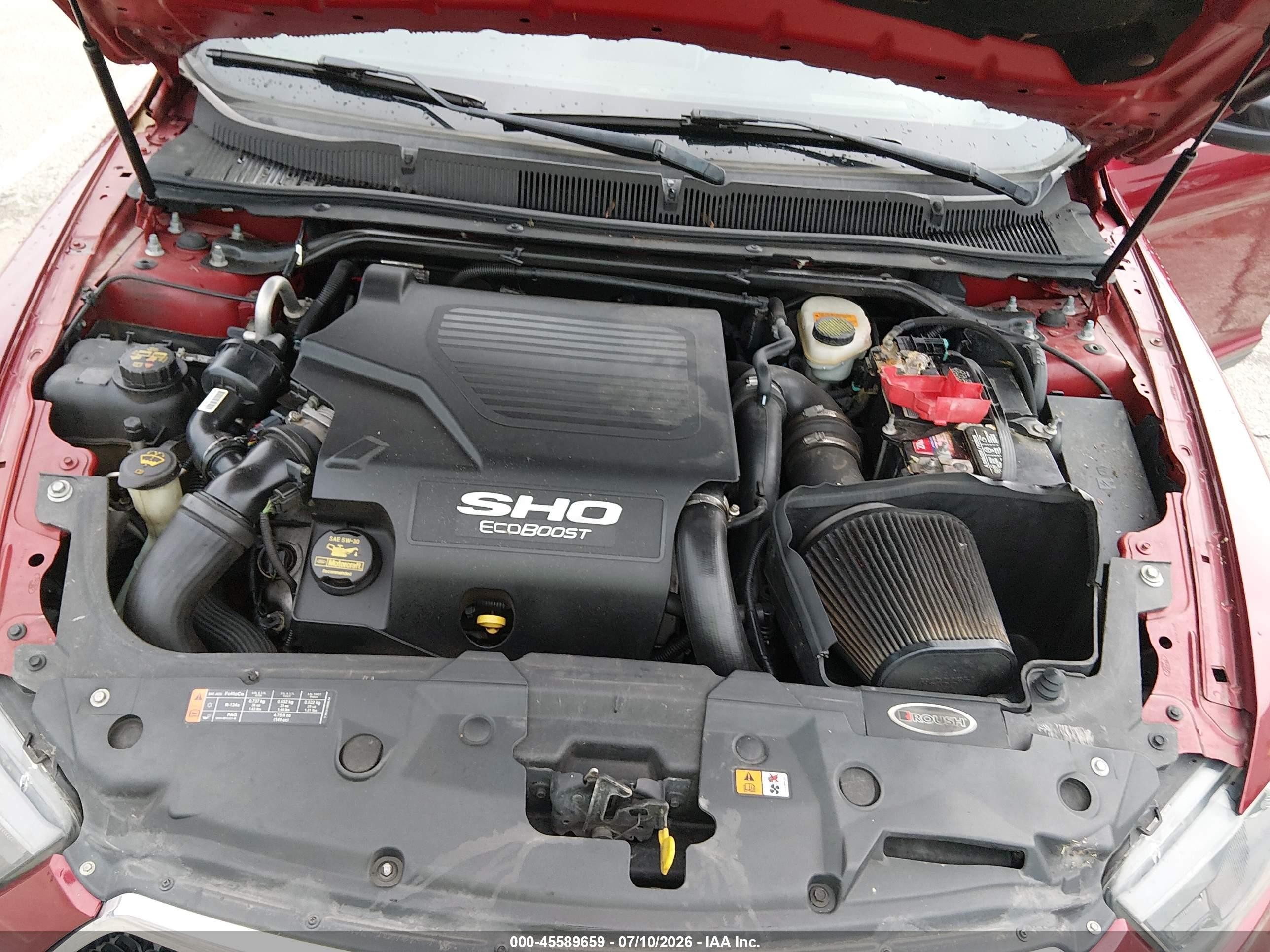 2013 Ford Taurus Sho Red vin: 1FAHP2KT5DG120428