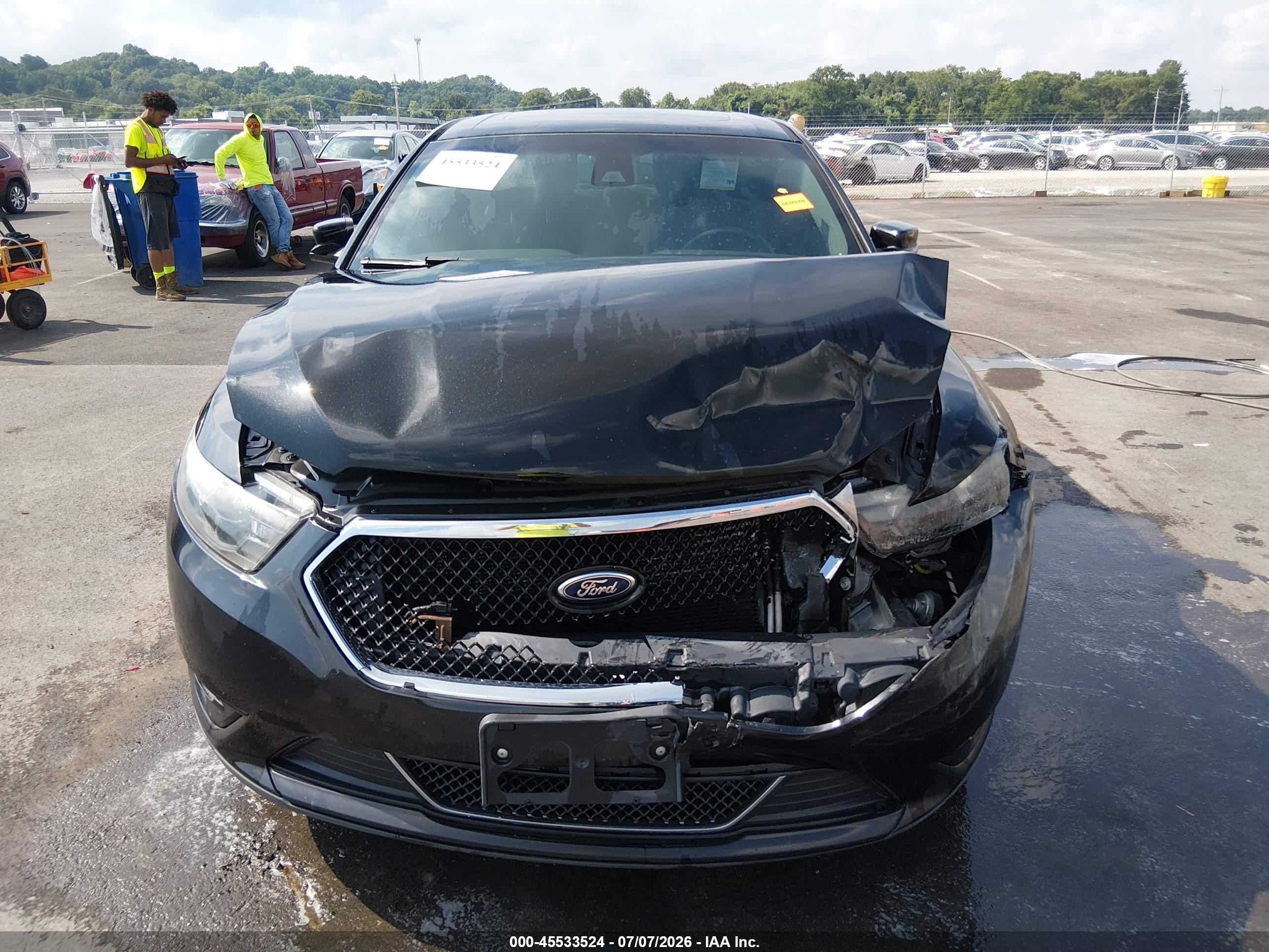 2013 Ford Taurus Sho Черный vin: 1FAHP2KT5DG172187