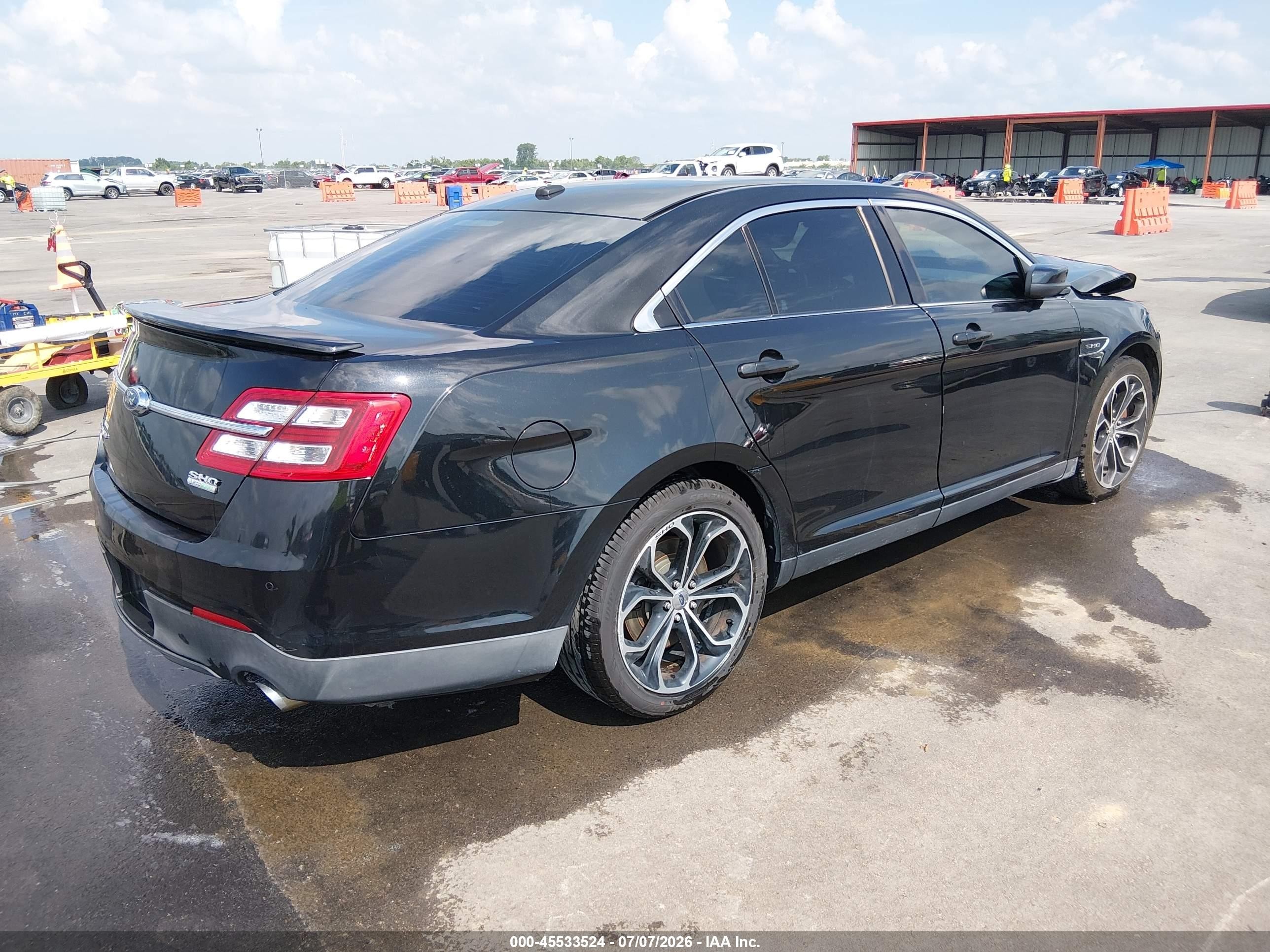 2013 Ford Taurus Sho Черный vin: 1FAHP2KT5DG172187