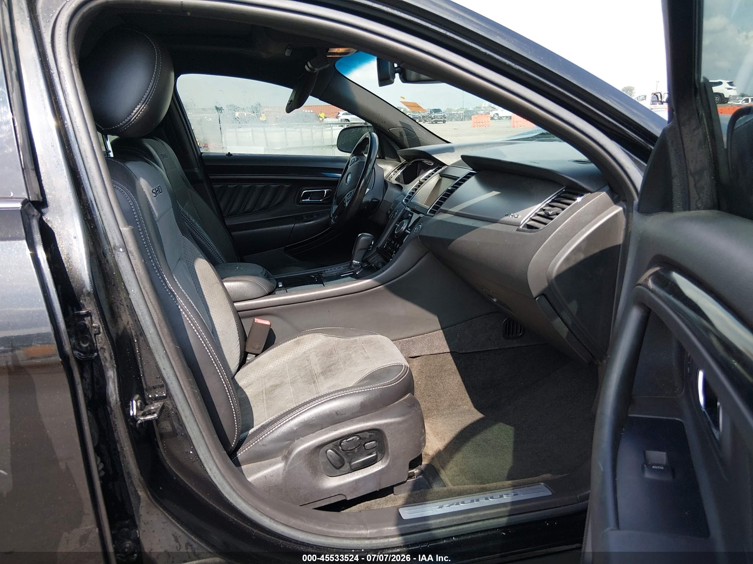 2013 Ford Taurus Sho Черный vin: 1FAHP2KT5DG172187