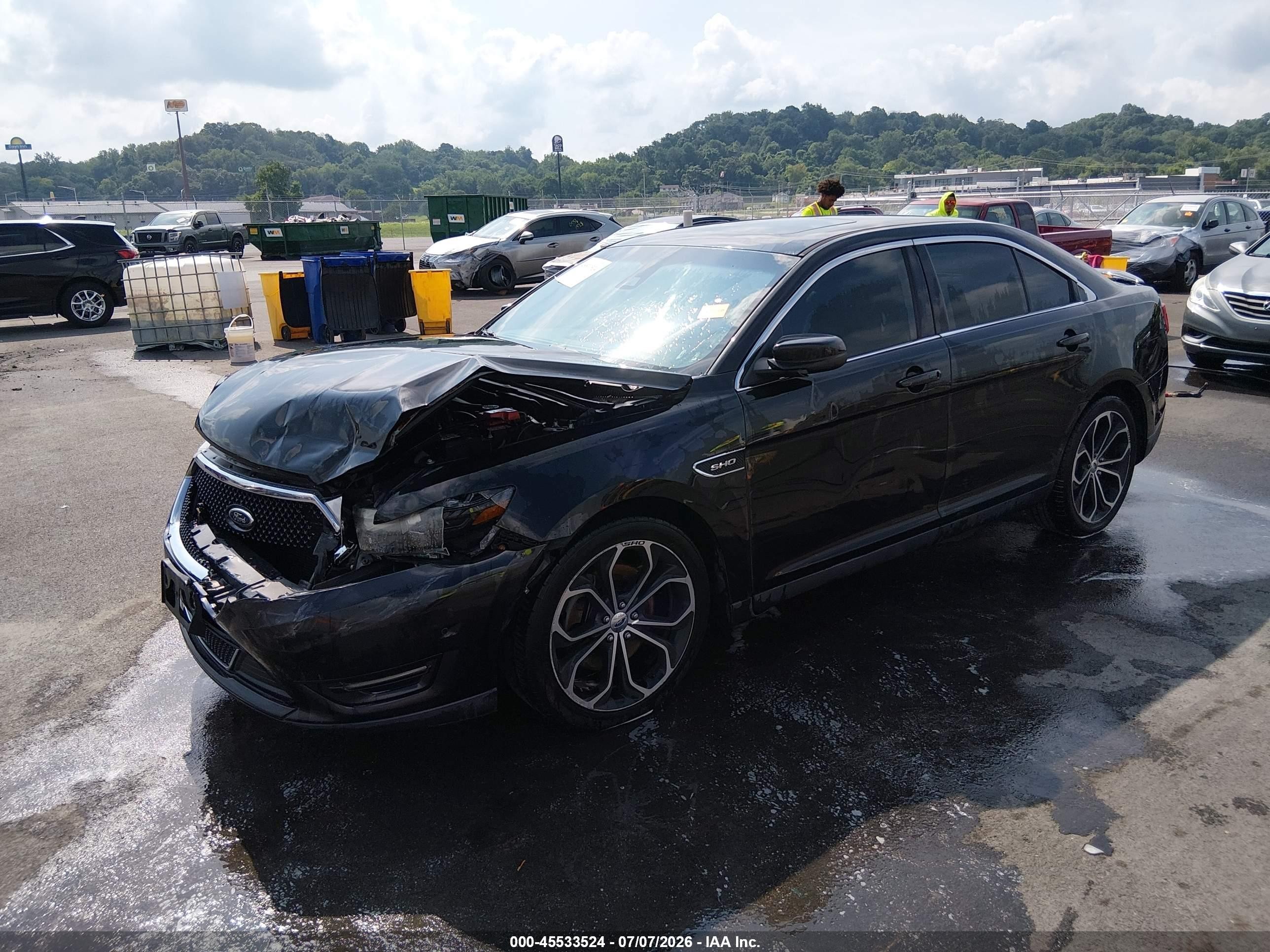2013 Ford Taurus Sho Черный vin: 1FAHP2KT5DG172187