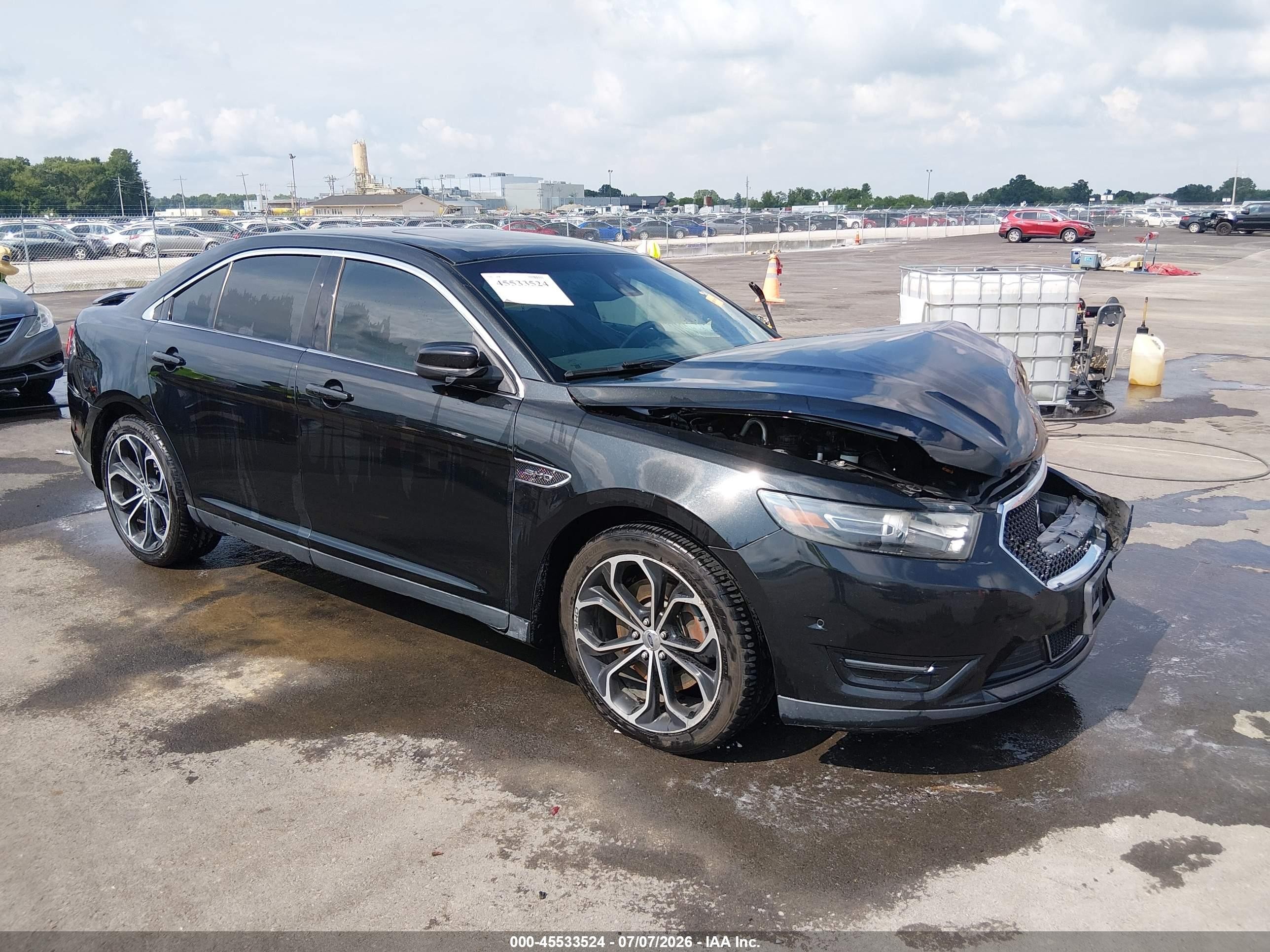 2013 Ford Taurus Sho Черный vin: 1FAHP2KT5DG172187