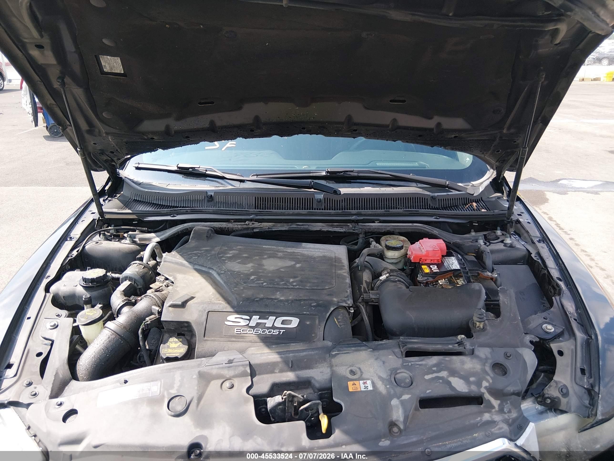 2013 Ford Taurus Sho Черный vin: 1FAHP2KT5DG172187