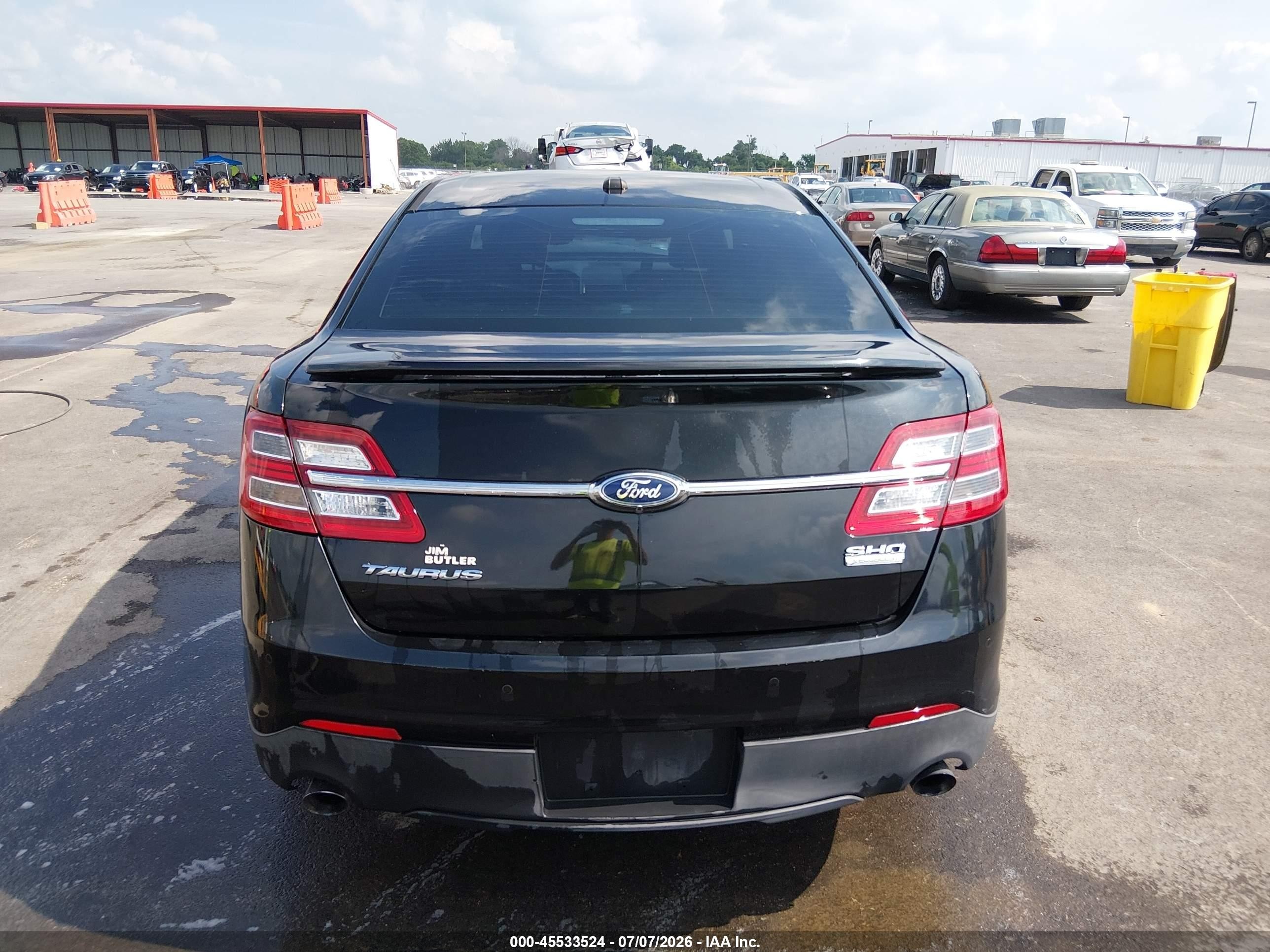 2013 Ford Taurus Sho Черный vin: 1FAHP2KT5DG172187