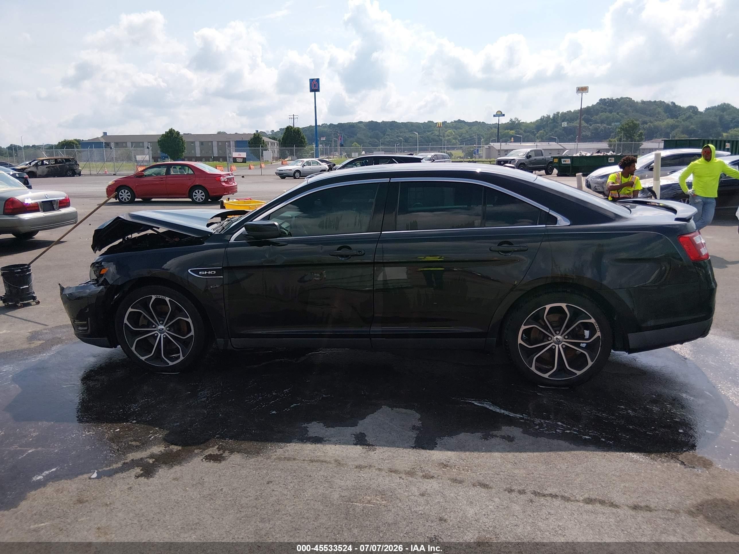 2013 Ford Taurus Sho Черный vin: 1FAHP2KT5DG172187