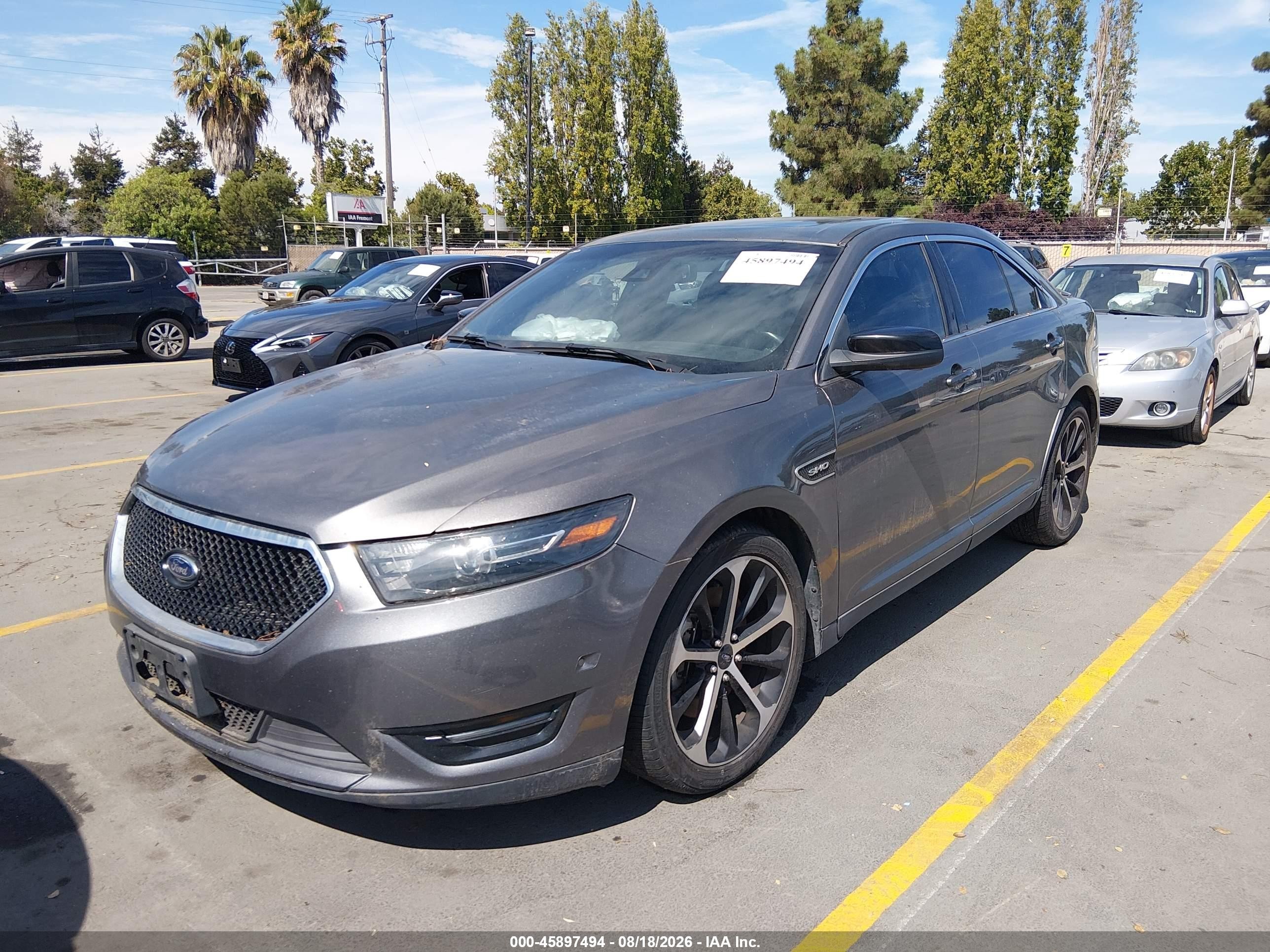2014 Ford Taurus Sho Серый vin: 1FAHP2KT5EG117725