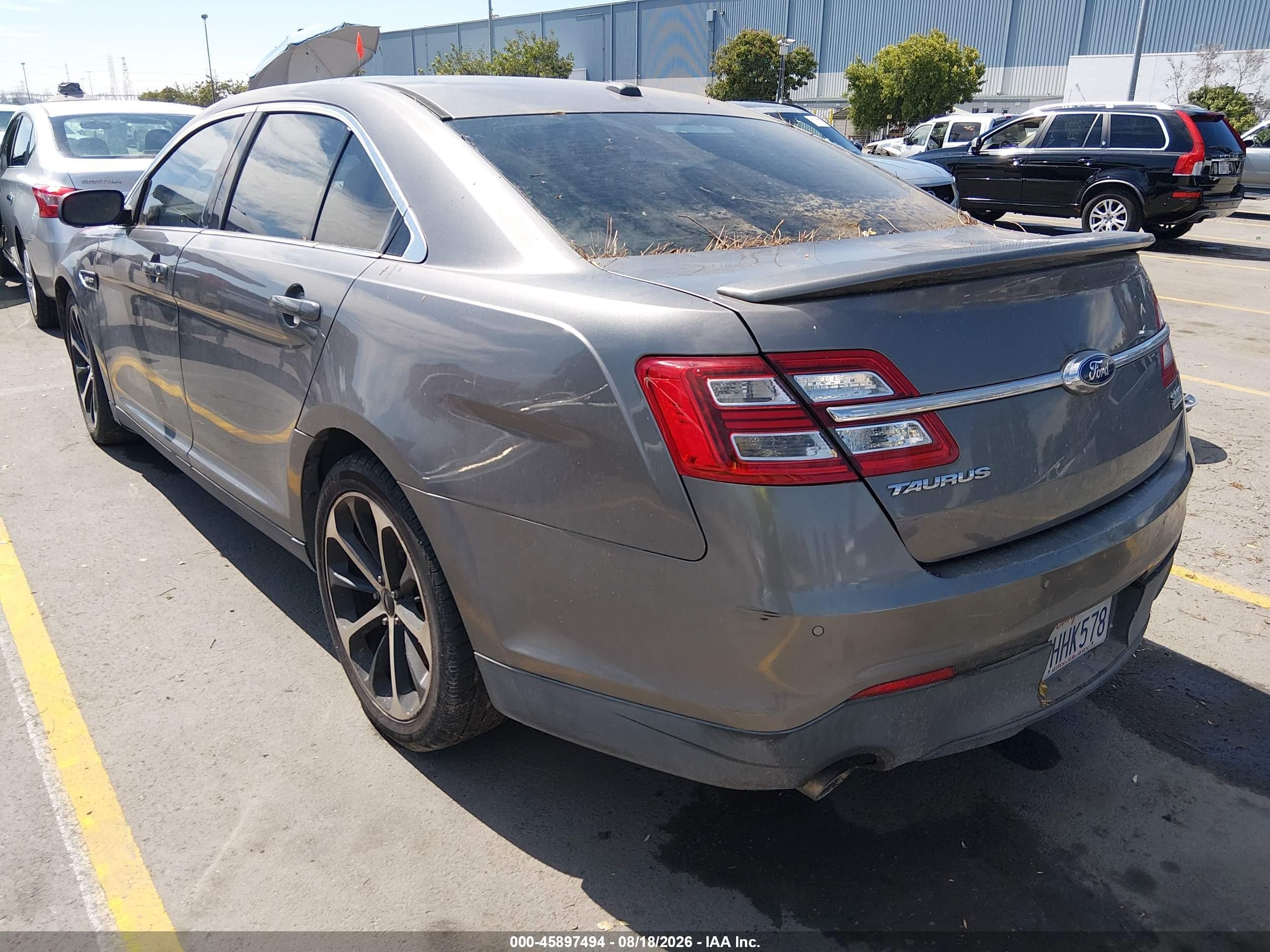 2014 Ford Taurus Sho Серый vin: 1FAHP2KT5EG117725