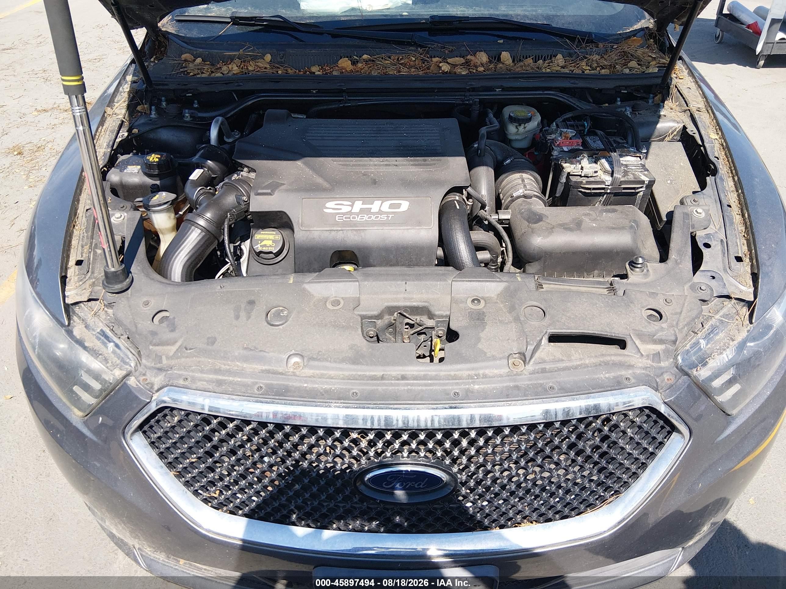 2014 Ford Taurus Sho Серый vin: 1FAHP2KT5EG117725