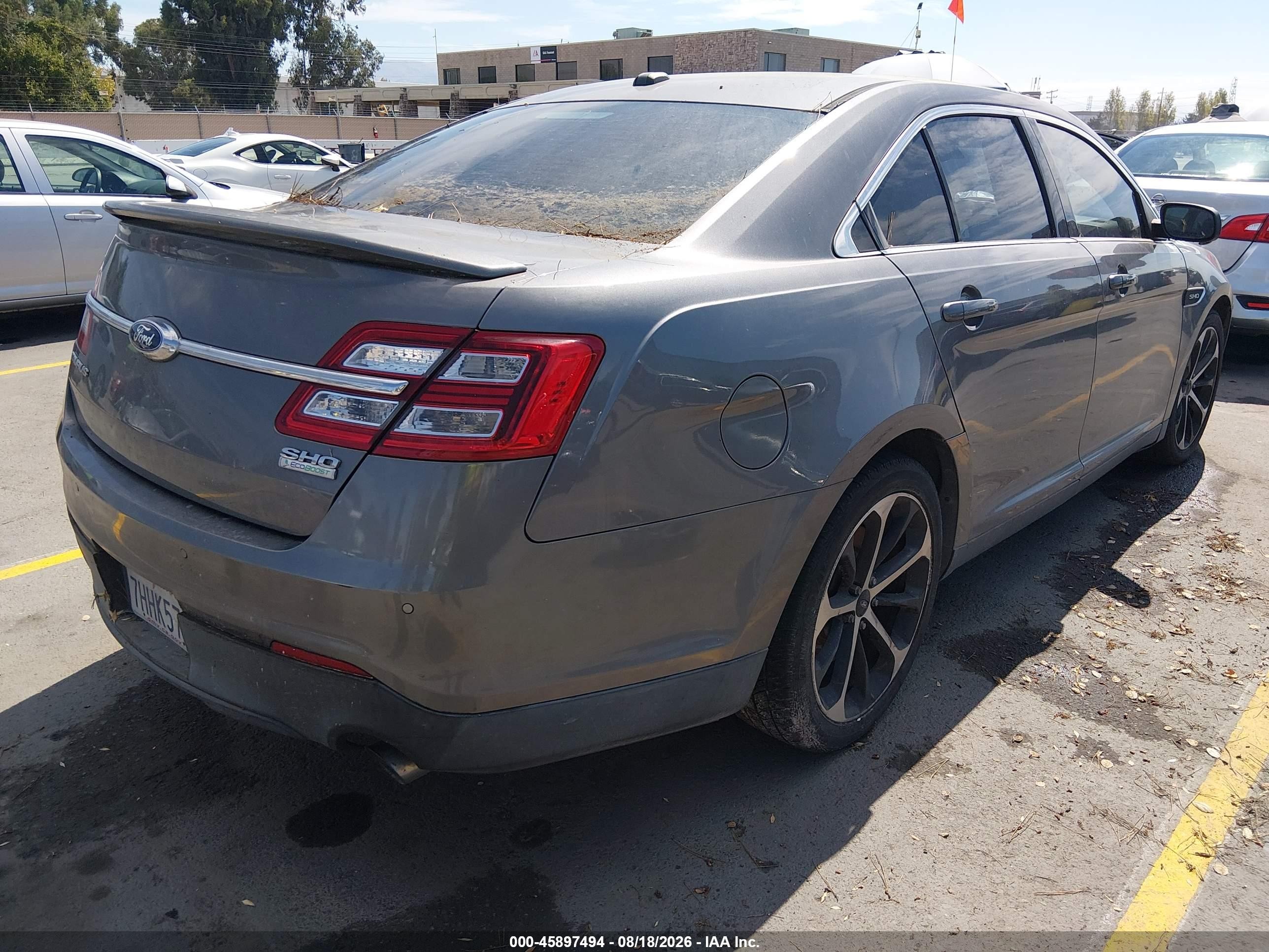 2014 Ford Taurus Sho Серый vin: 1FAHP2KT5EG117725