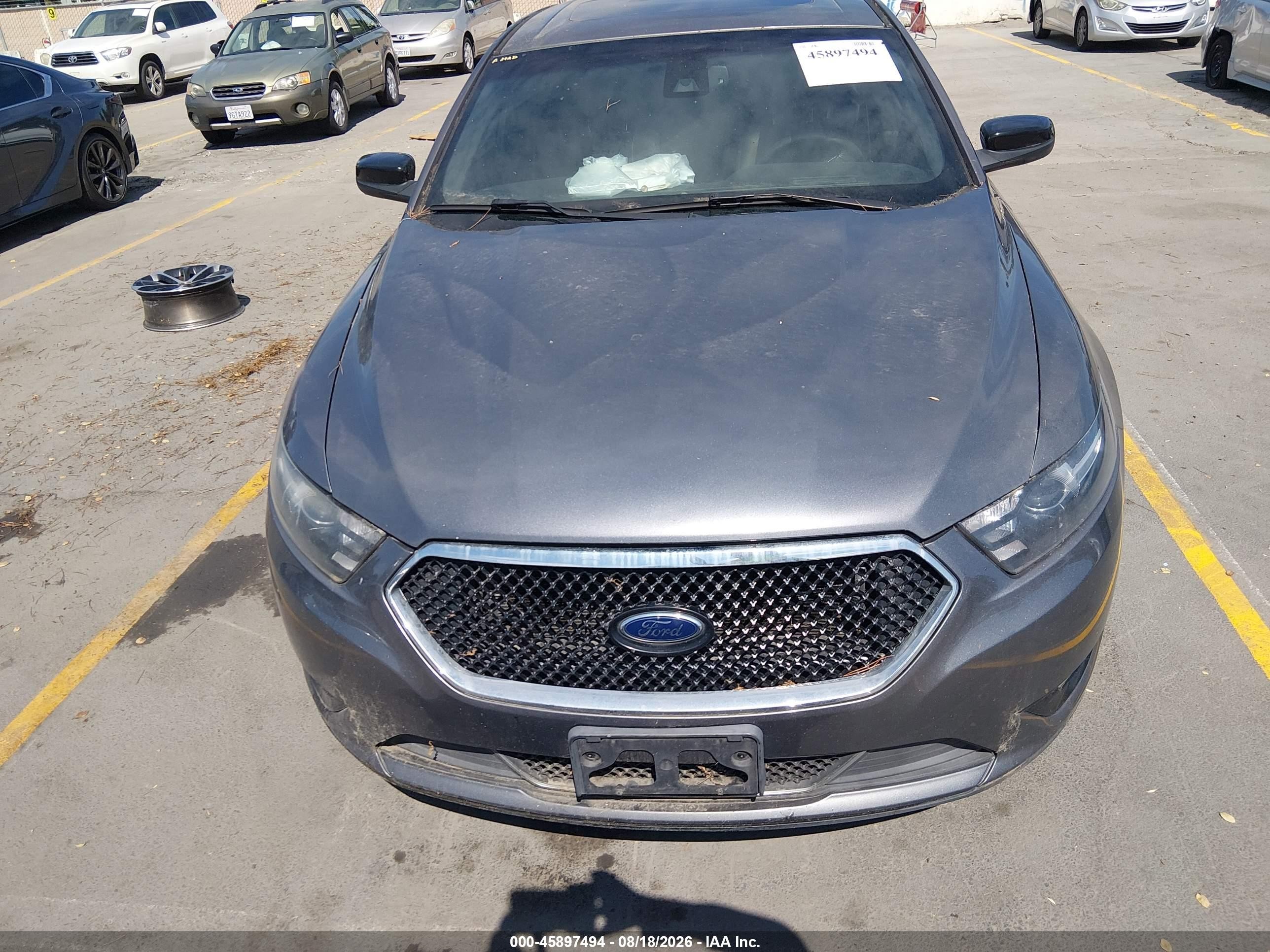 2014 Ford Taurus Sho Серый vin: 1FAHP2KT5EG117725