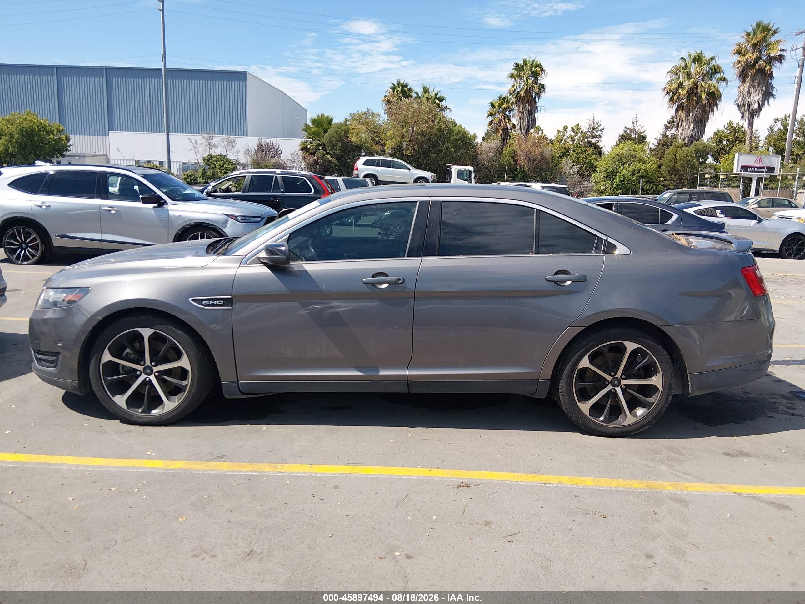2014 Ford Taurus Sho Серый vin: 1FAHP2KT5EG117725