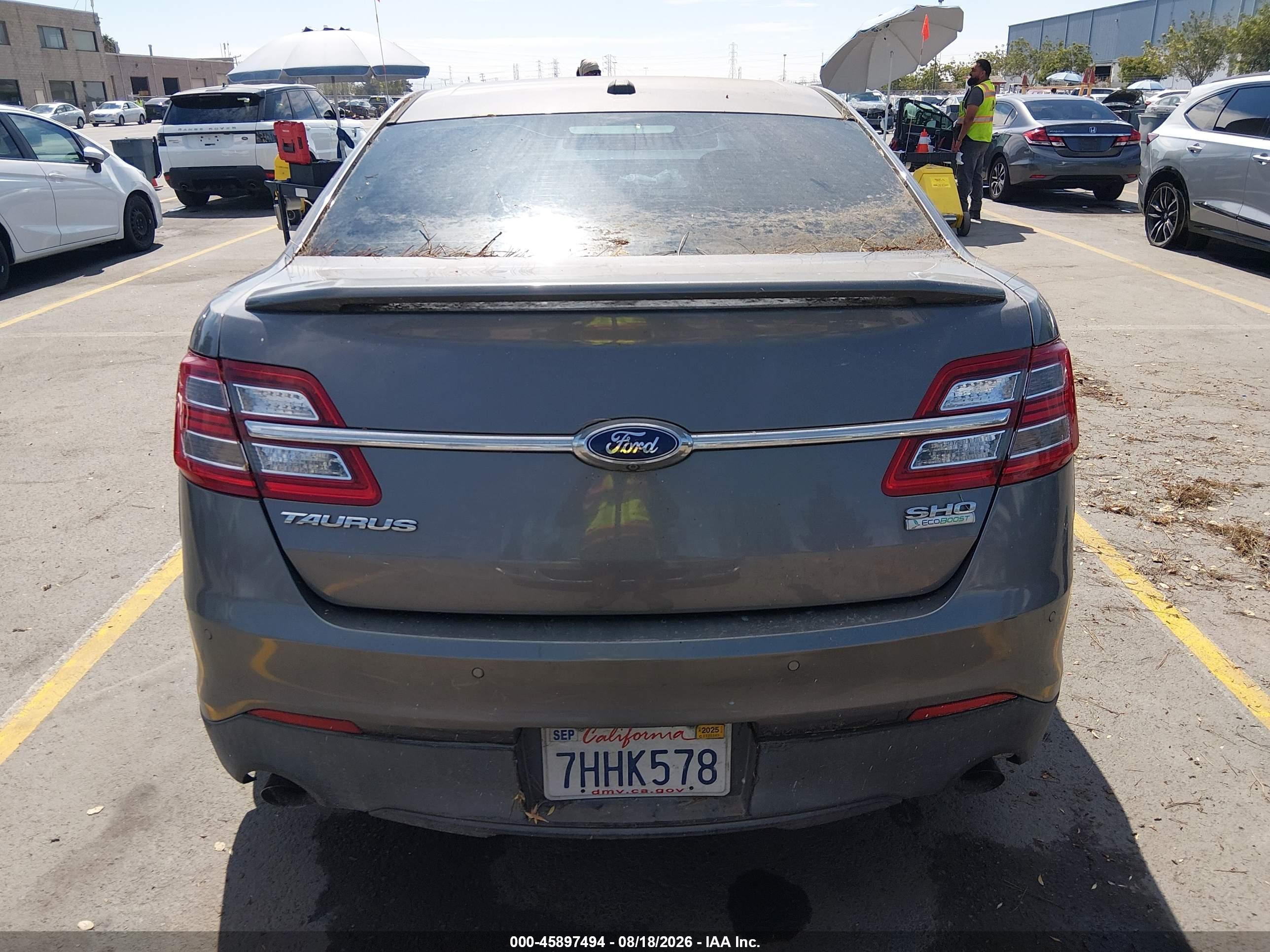 2014 Ford Taurus Sho Серый vin: 1FAHP2KT5EG117725