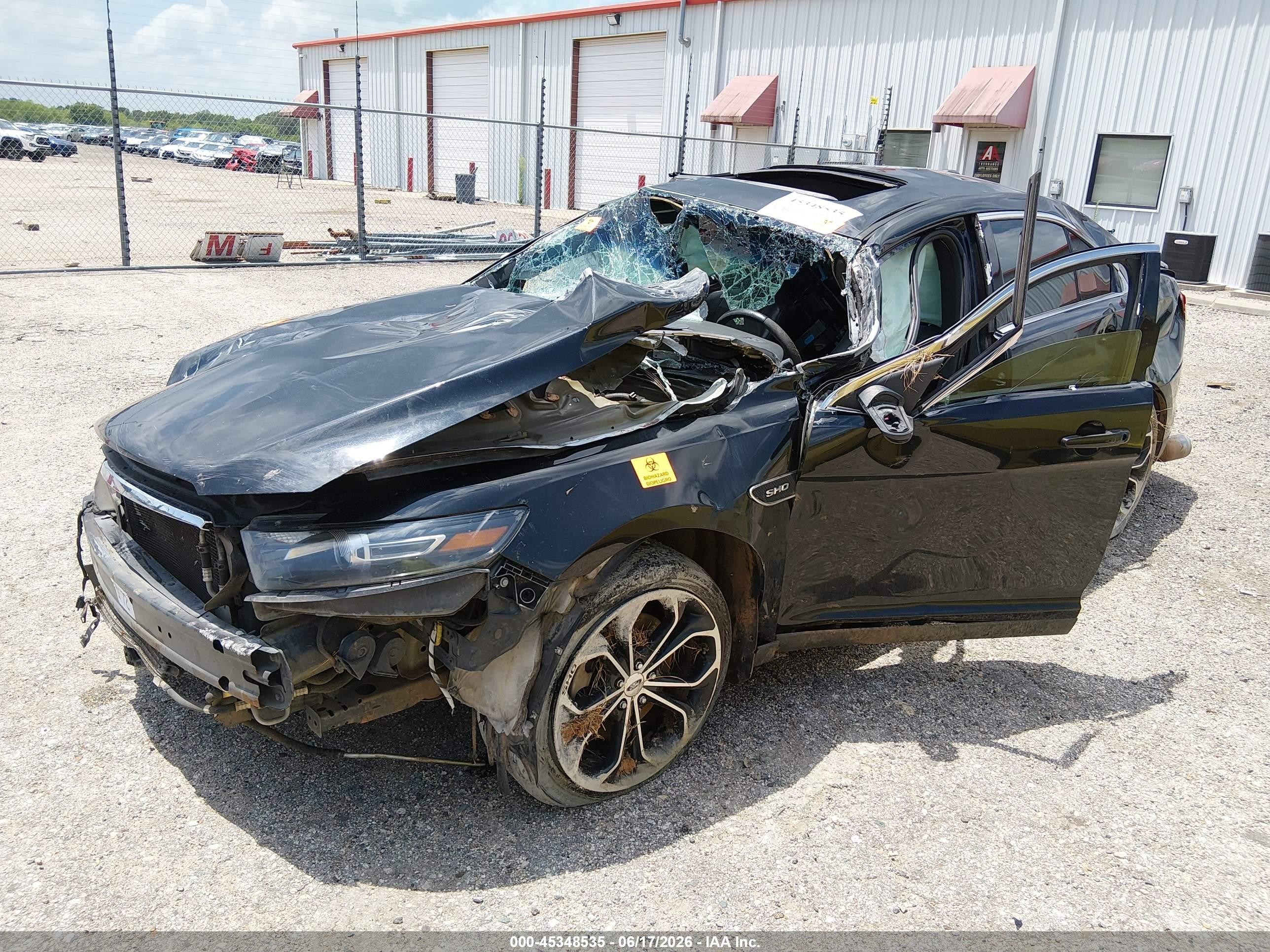 2015 Ford Taurus Sho Black vin: 1FAHP2KT5FG100490