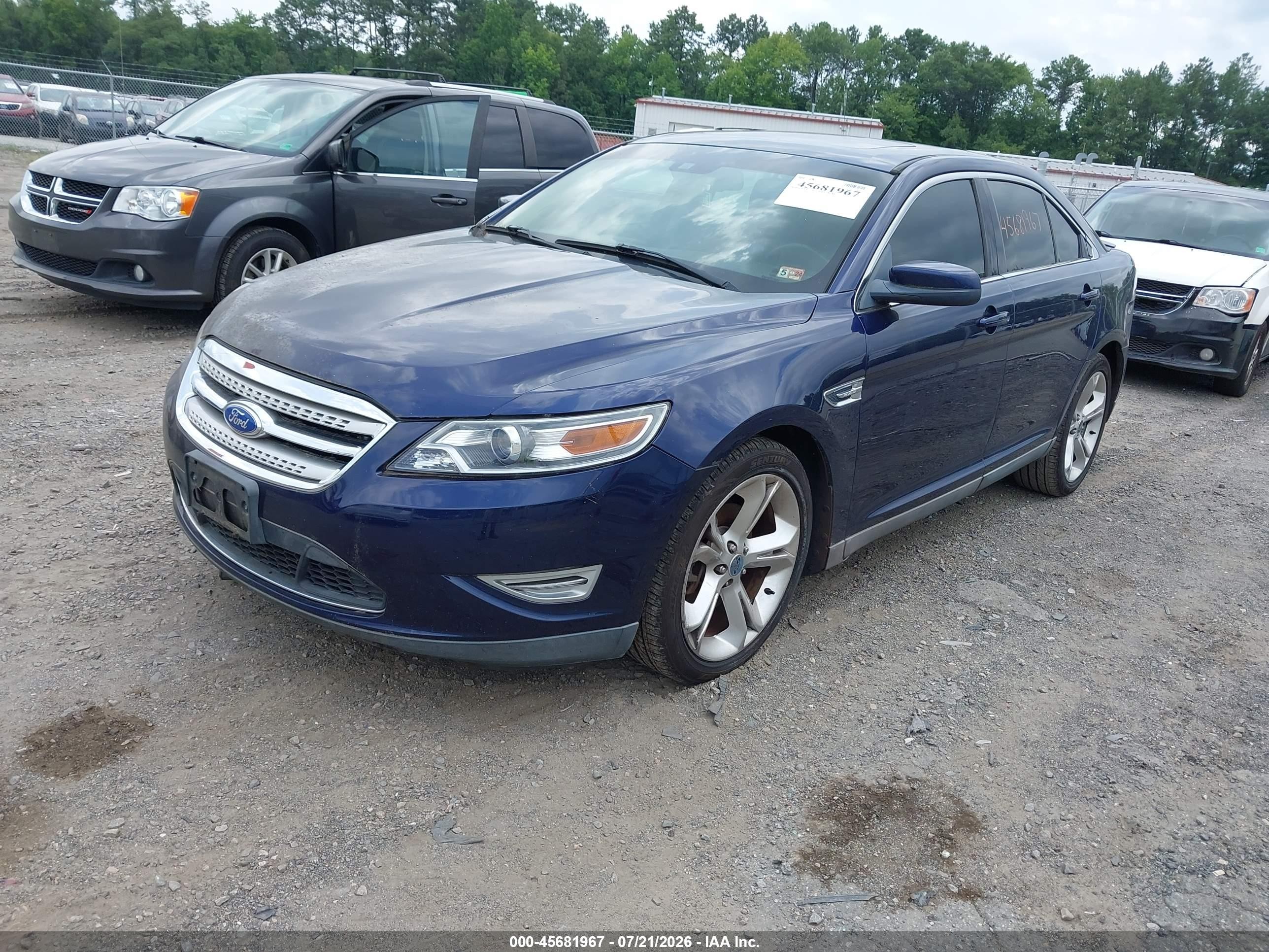 2011 Ford Taurus Sho Blue vin: 1FAHP2KT6BG101304