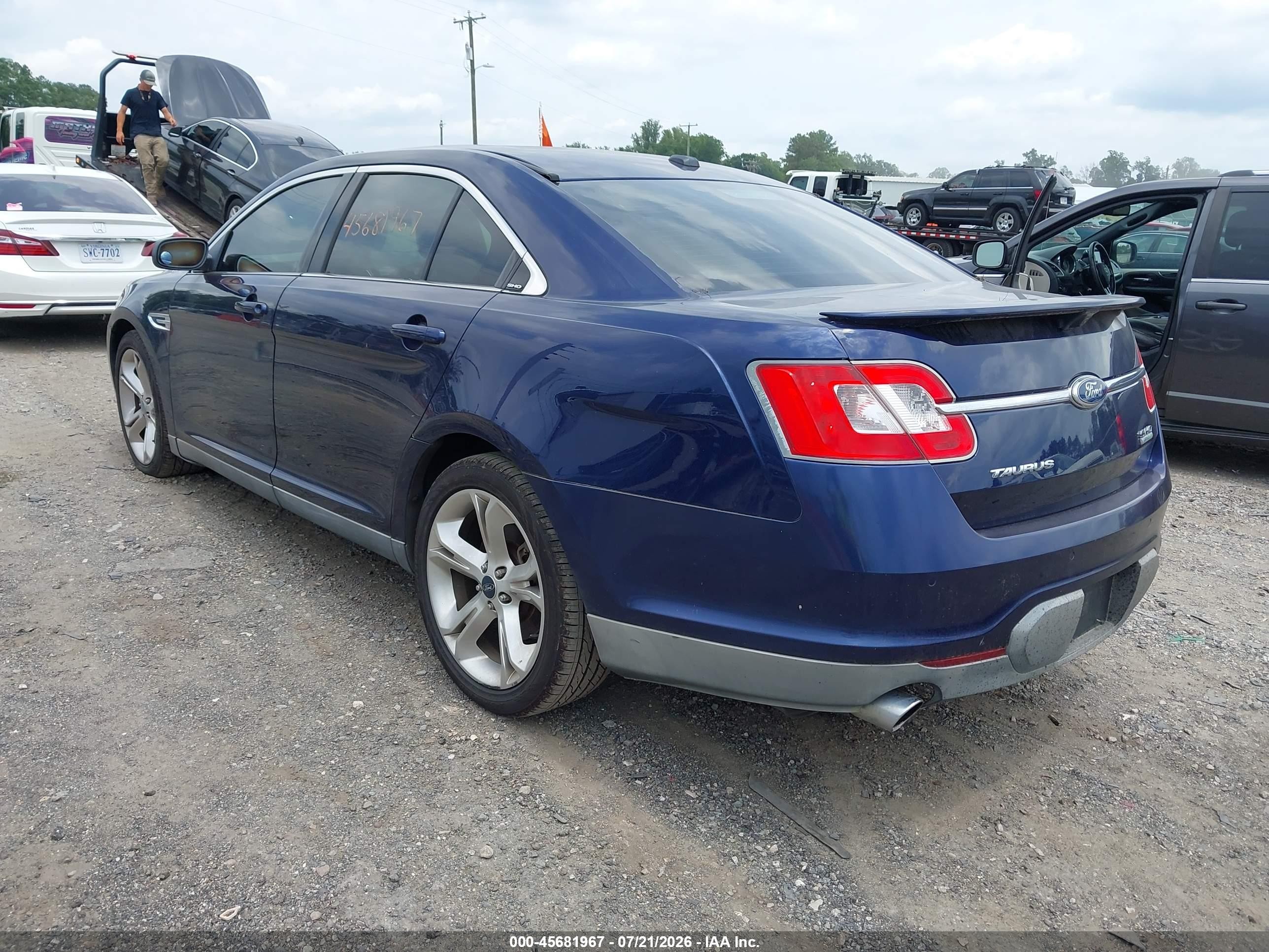 2011 Ford Taurus Sho Blue vin: 1FAHP2KT6BG101304