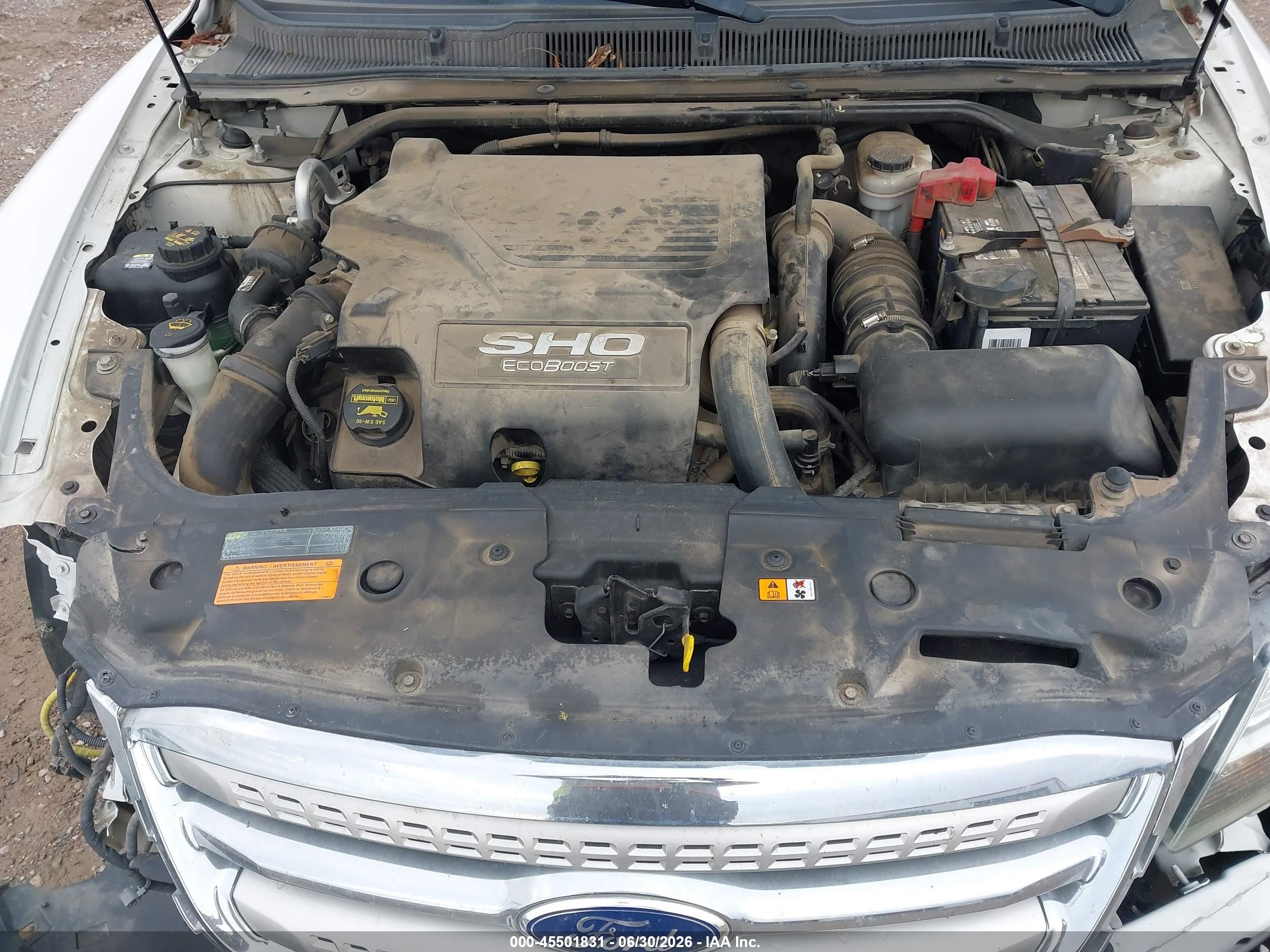 2011 Ford Taurus Sho Белый vin: 1FAHP2KT6BG177640