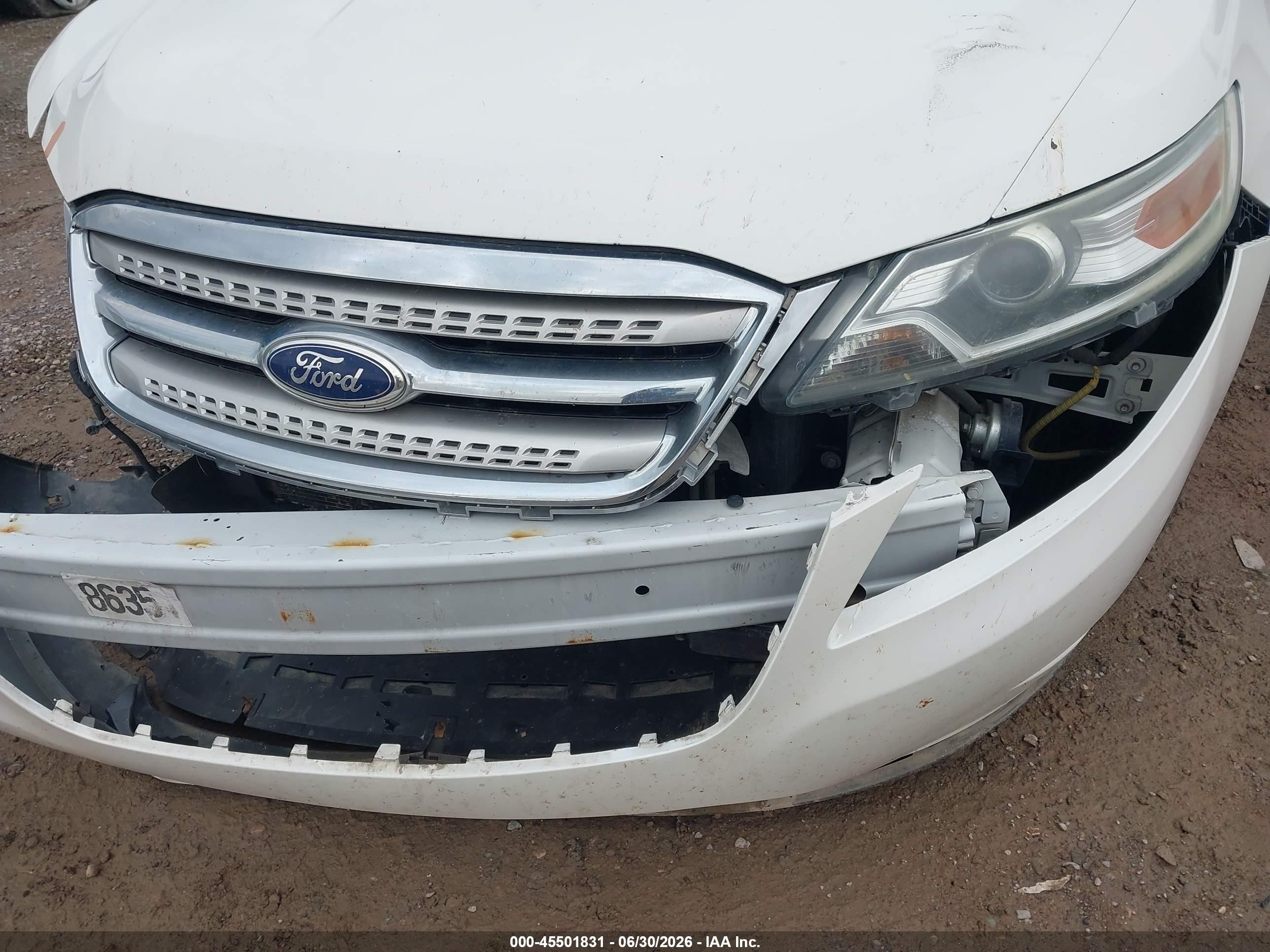 2011 Ford Taurus Sho Белый vin: 1FAHP2KT6BG177640