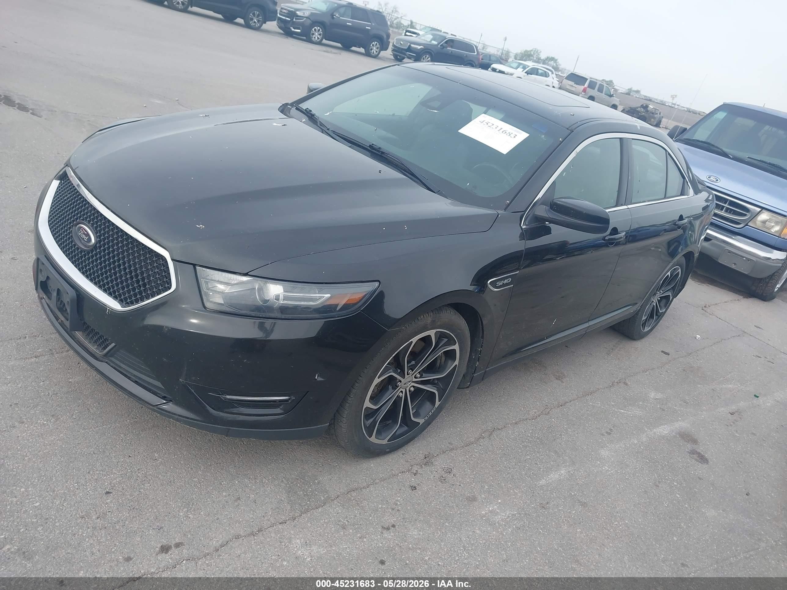 2013 Ford Taurus Sho Black vin: 1FAHP2KT6DG142826