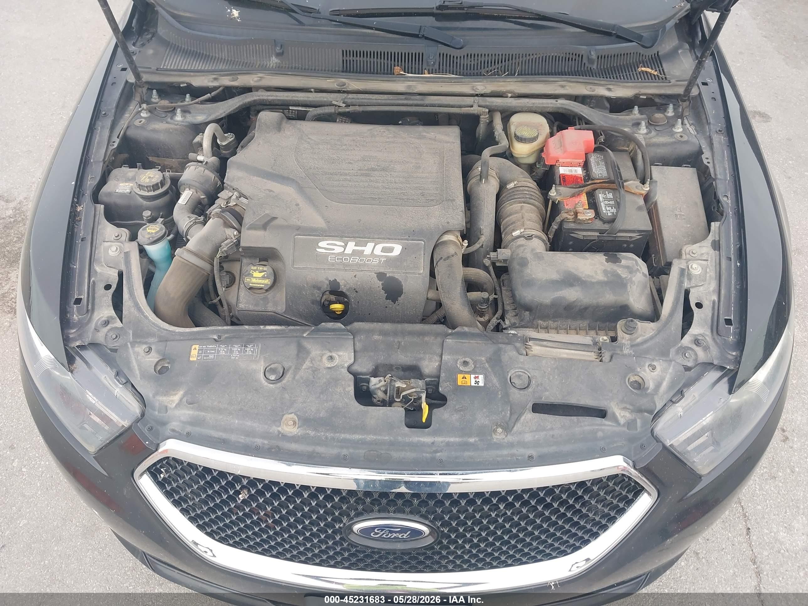 2013 Ford Taurus Sho Black vin: 1FAHP2KT6DG142826