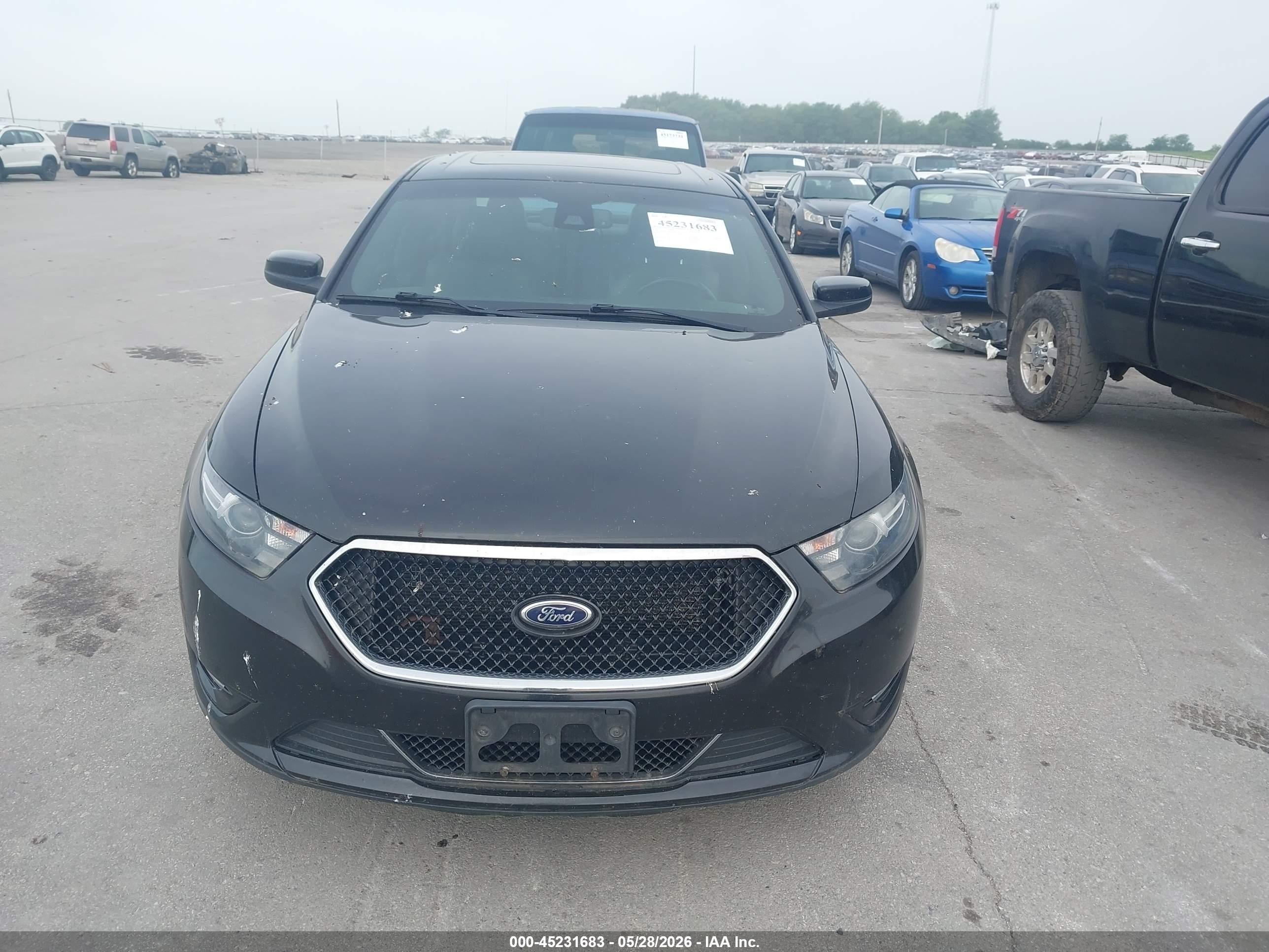 2013 Ford Taurus Sho Black vin: 1FAHP2KT6DG142826