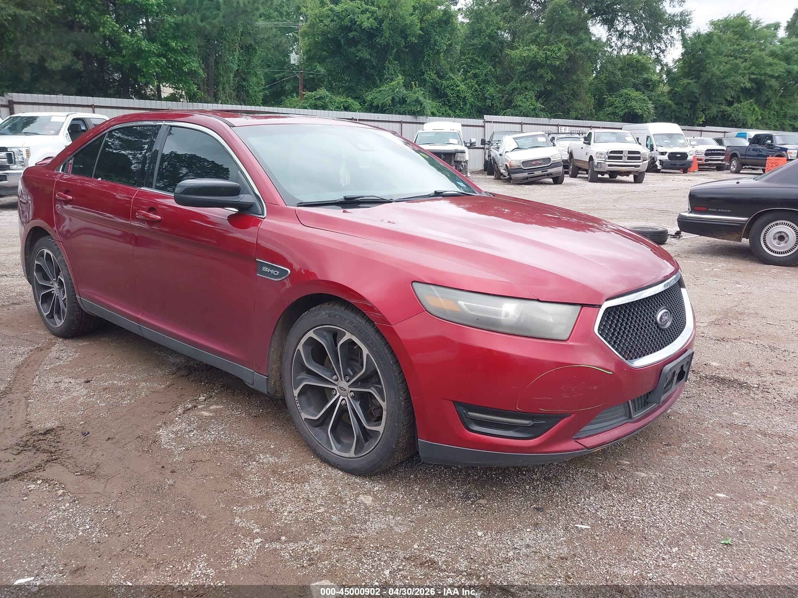 2014 Ford Taurus Sho Red vin: 1FAHP2KT6EG115093