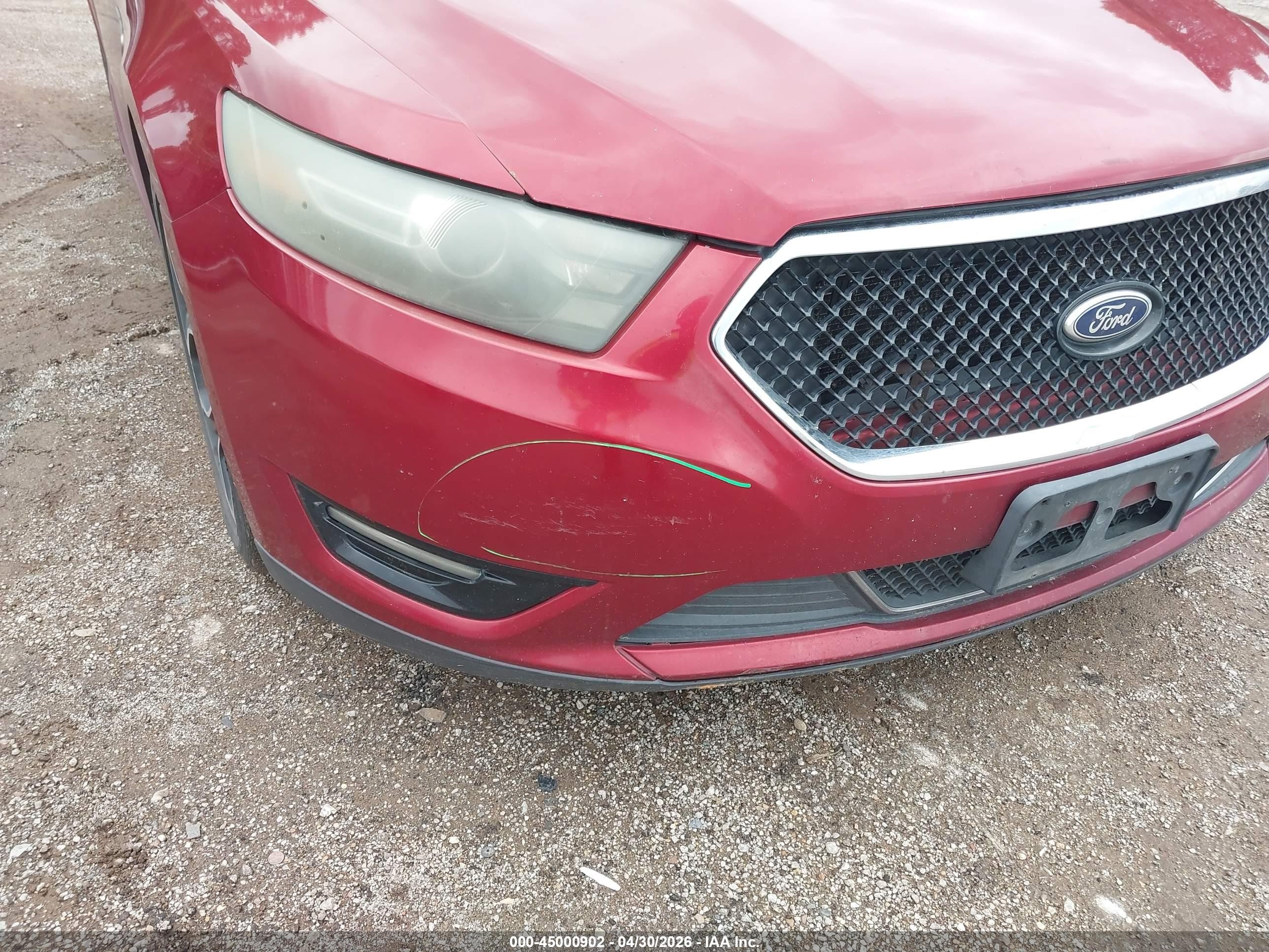 2014 Ford Taurus Sho Red vin: 1FAHP2KT6EG115093