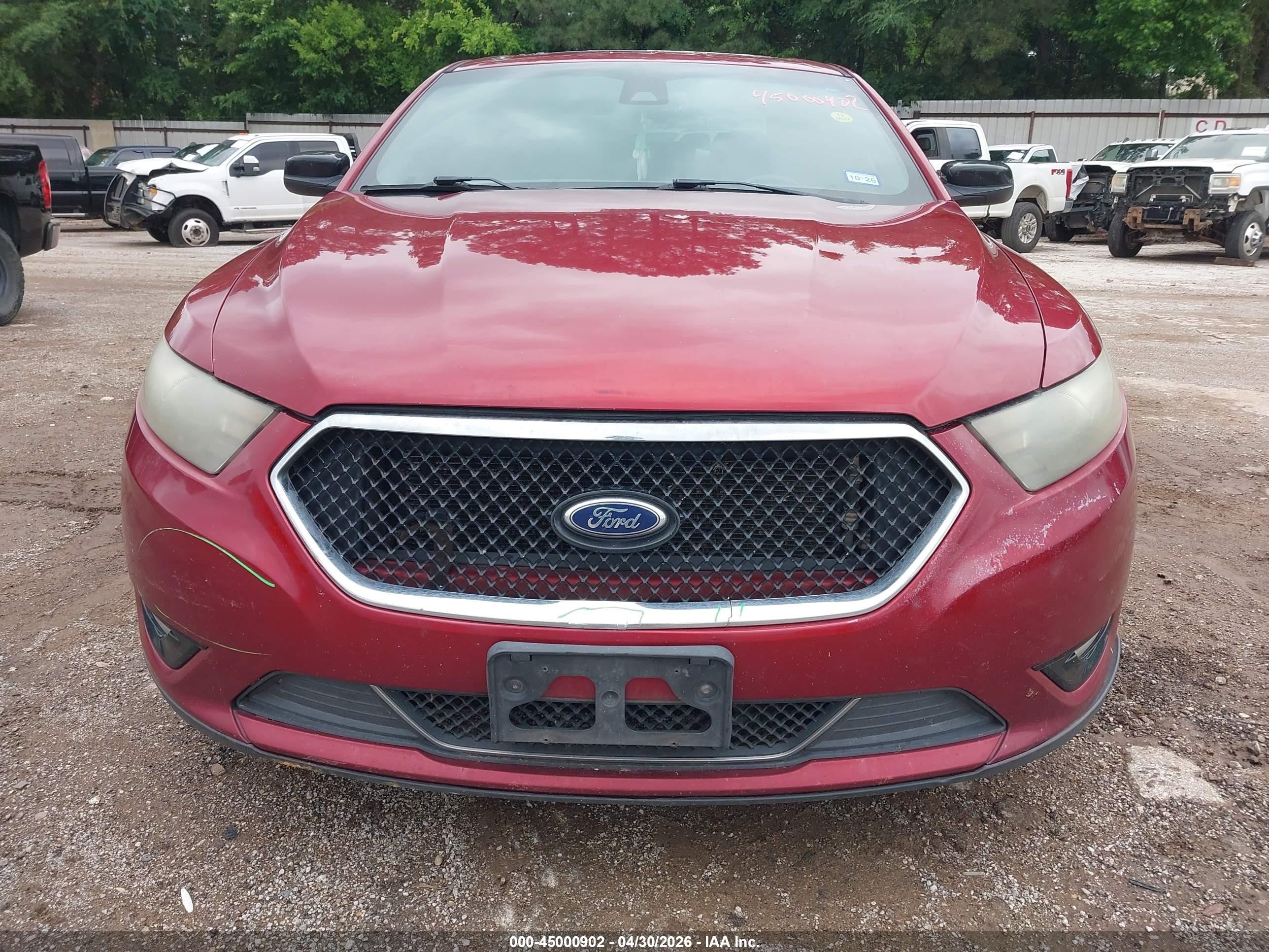 2014 Ford Taurus Sho Red vin: 1FAHP2KT6EG115093