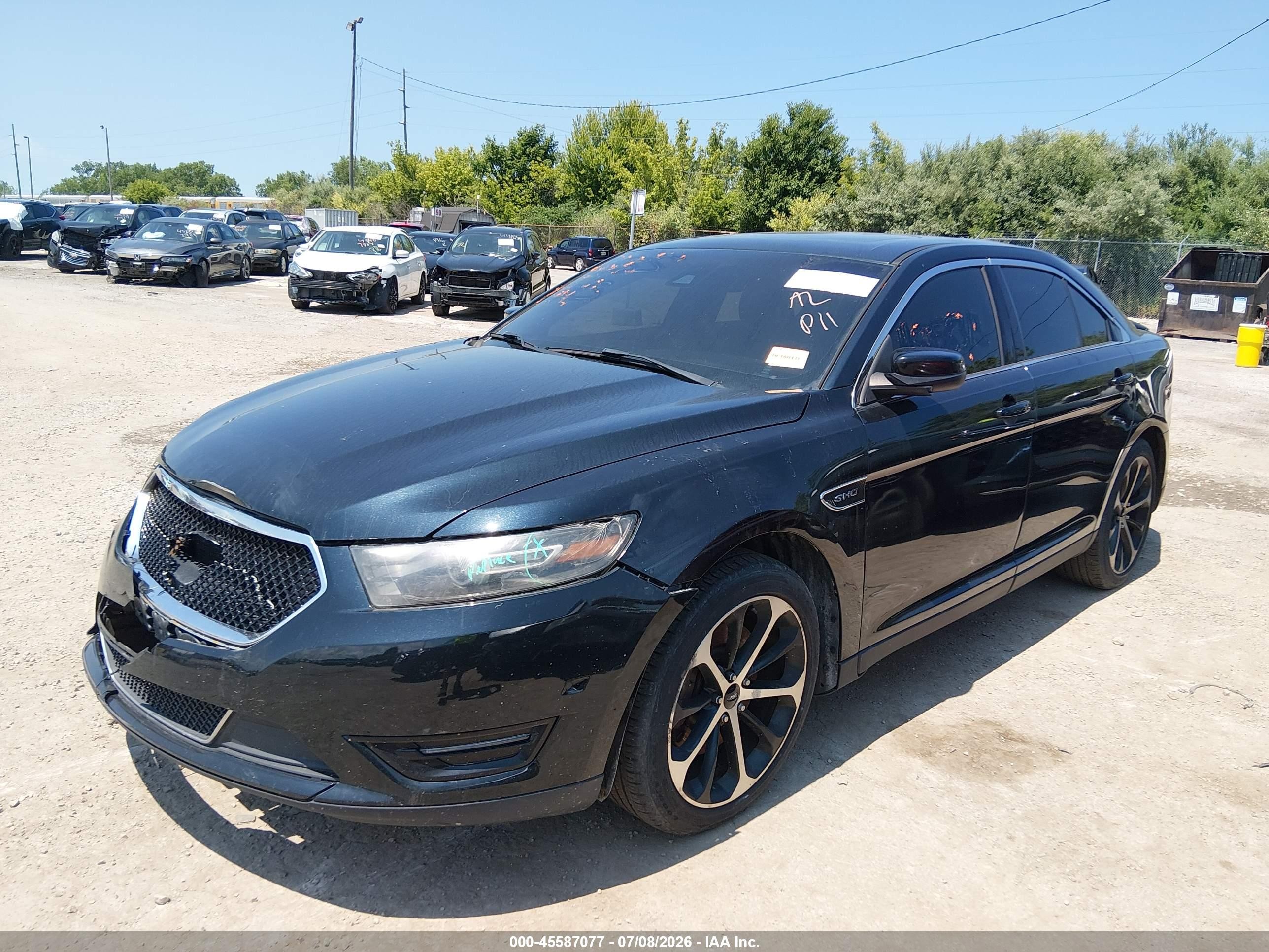 2014 Ford Taurus Sho Black vin: 1FAHP2KT6EG128782