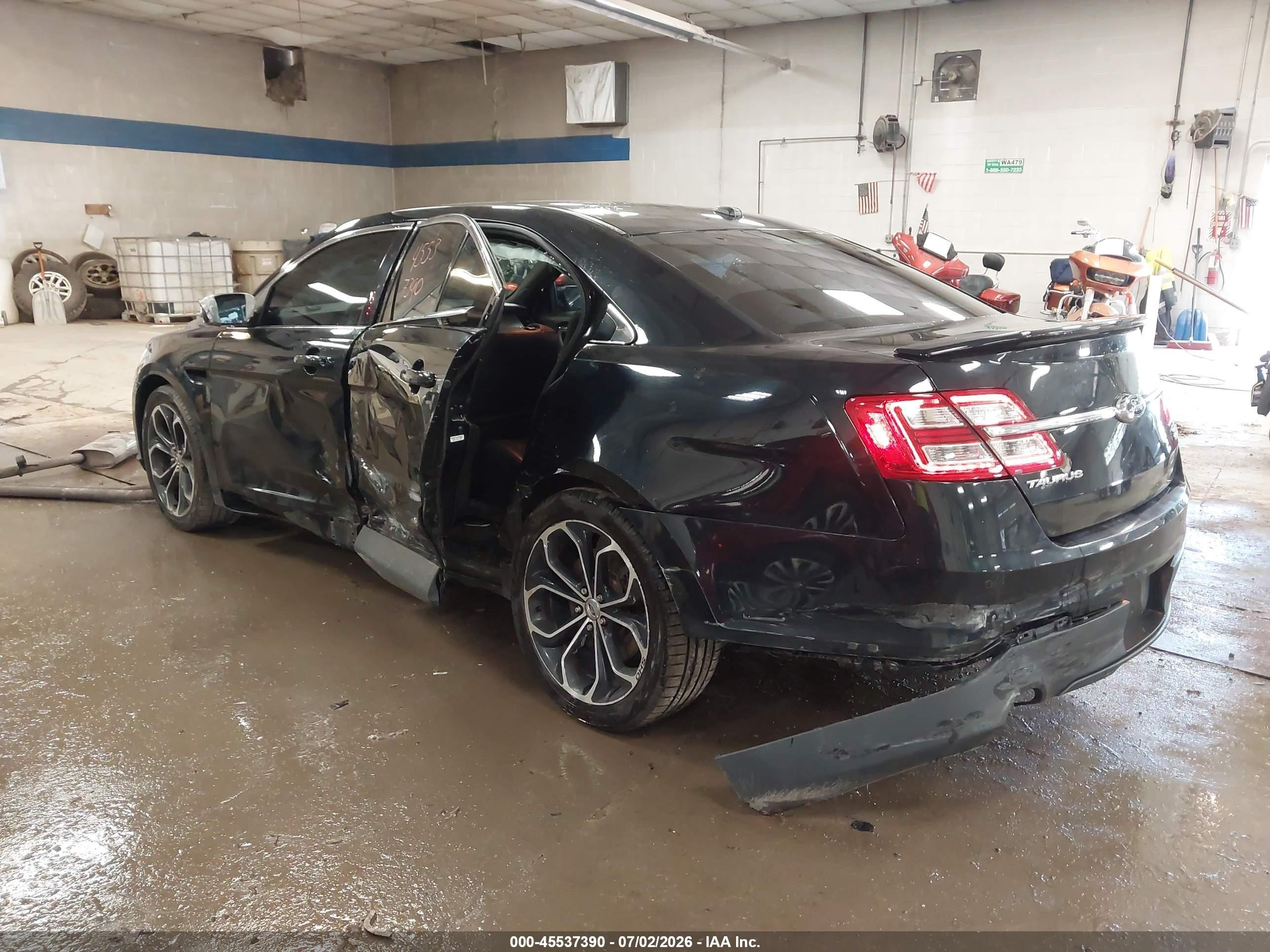 2014 Ford Taurus Sho Черный vin: 1FAHP2KT7EG125230