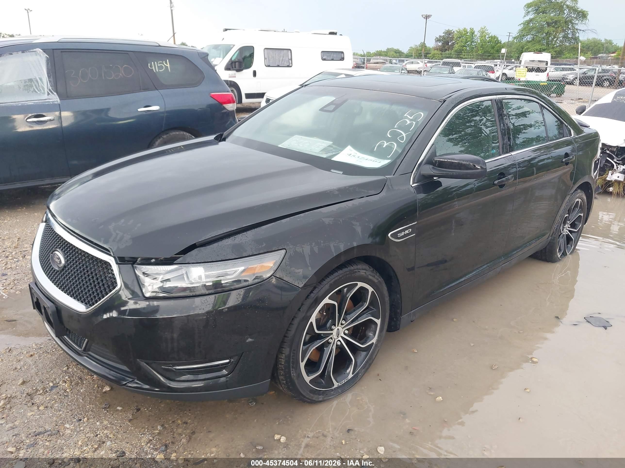 2015 Ford Taurus Sho Black vin: 1FAHP2KT7FG100295