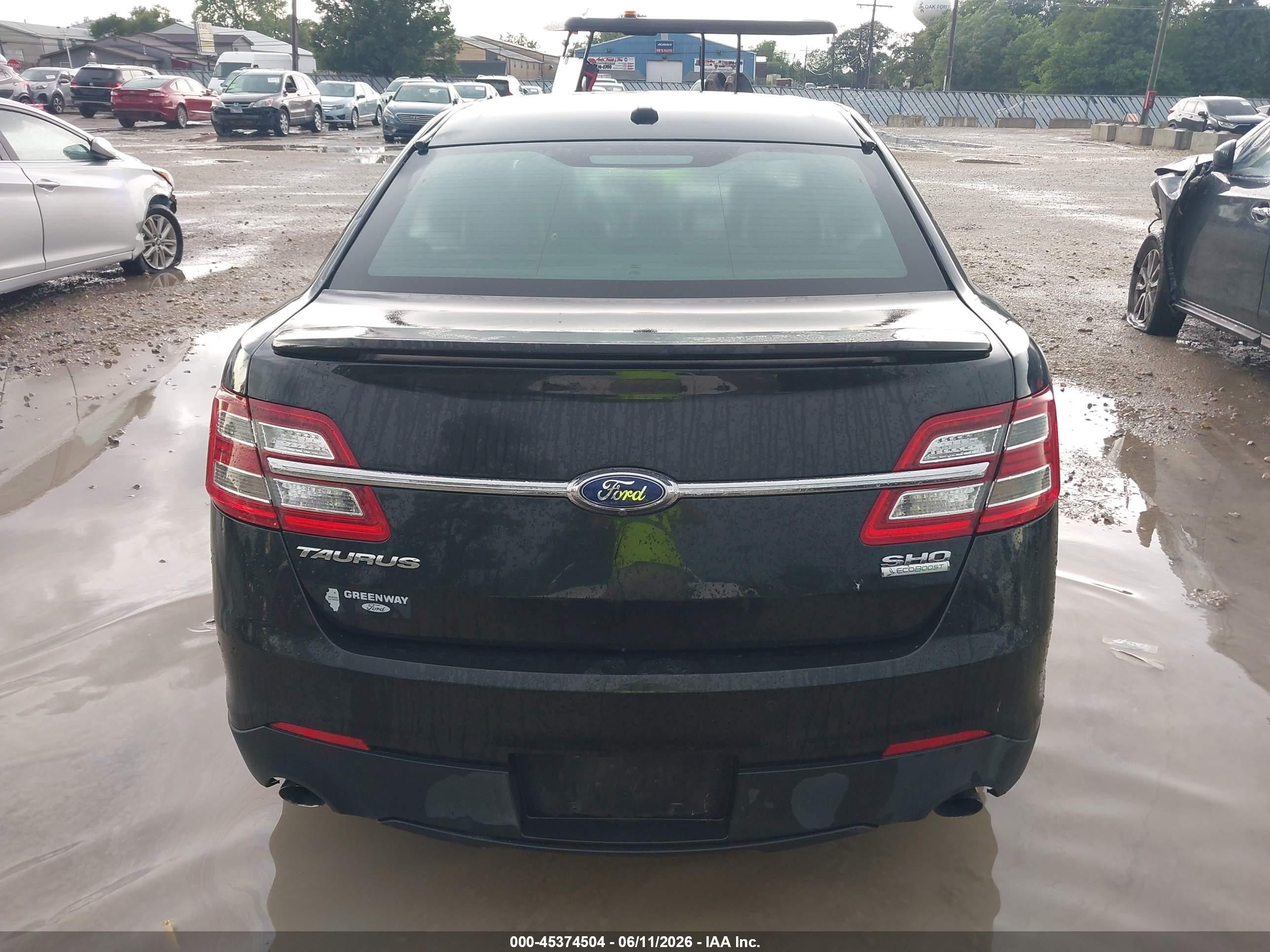 2015 Ford Taurus Sho Black vin: 1FAHP2KT7FG100295