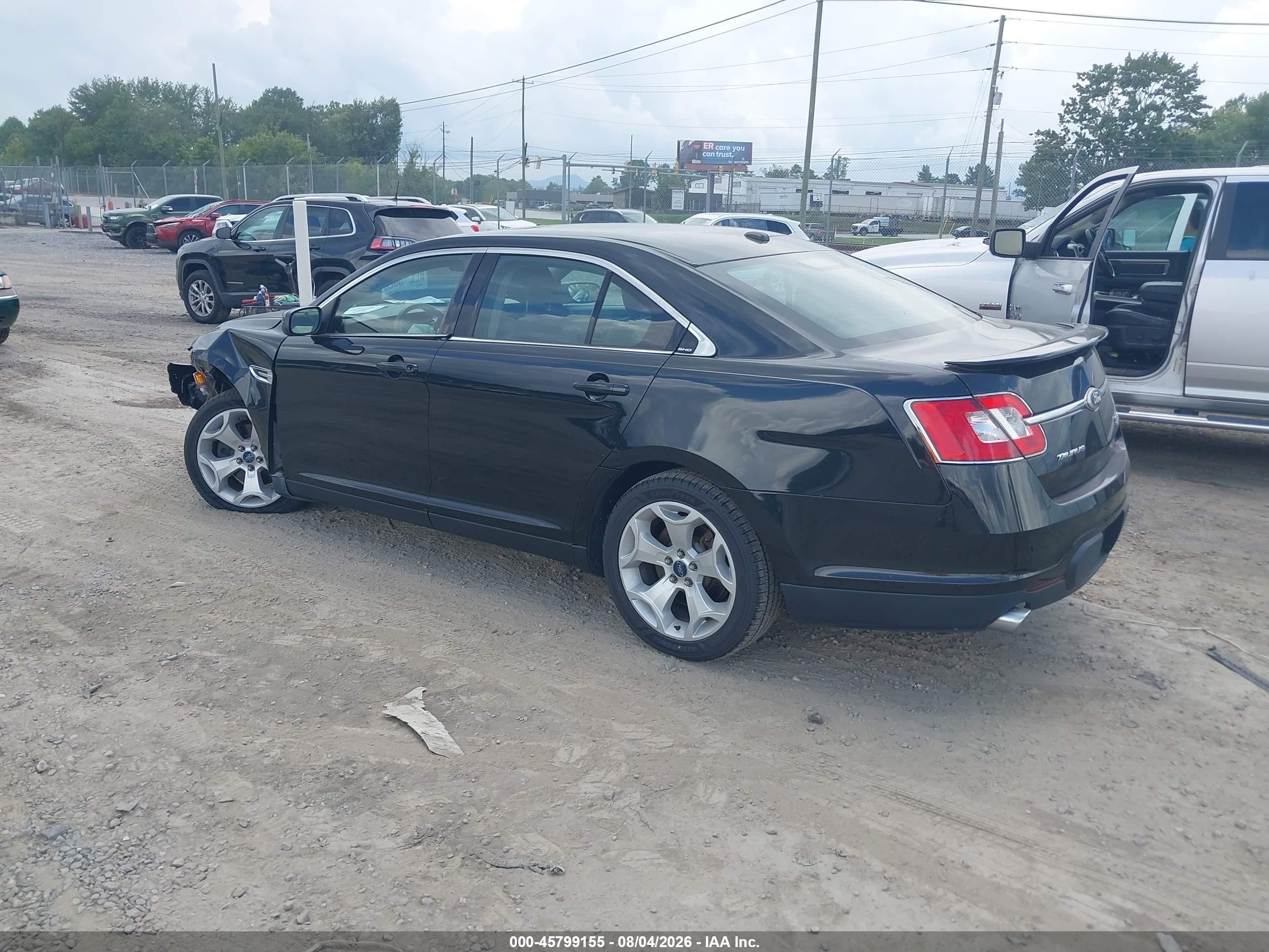 2011 Ford Taurus Sho Black vin: 1FAHP2KT8BG140251