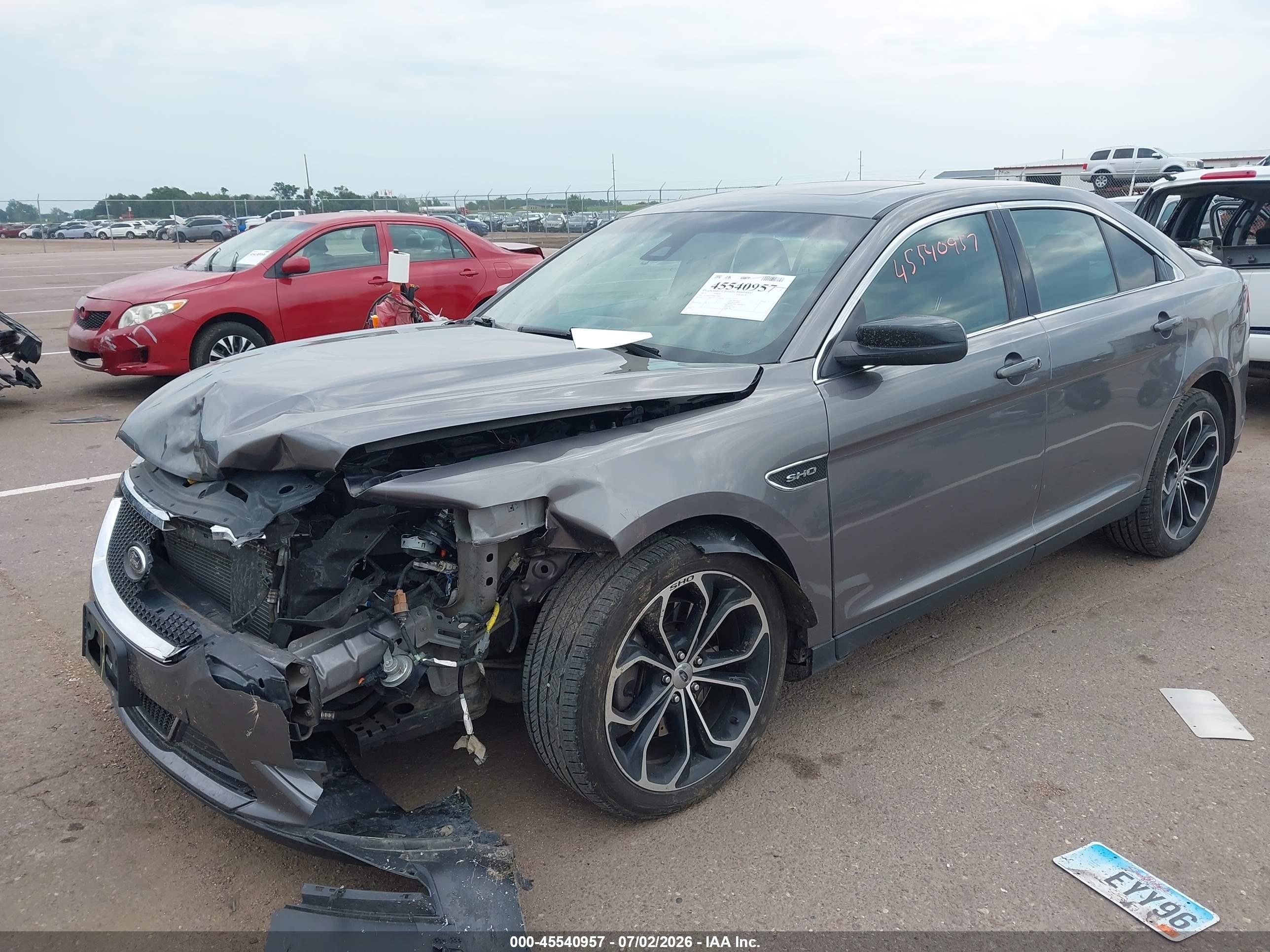 2013 Ford Taurus Sho Gray vin: 1FAHP2KT8DG155805