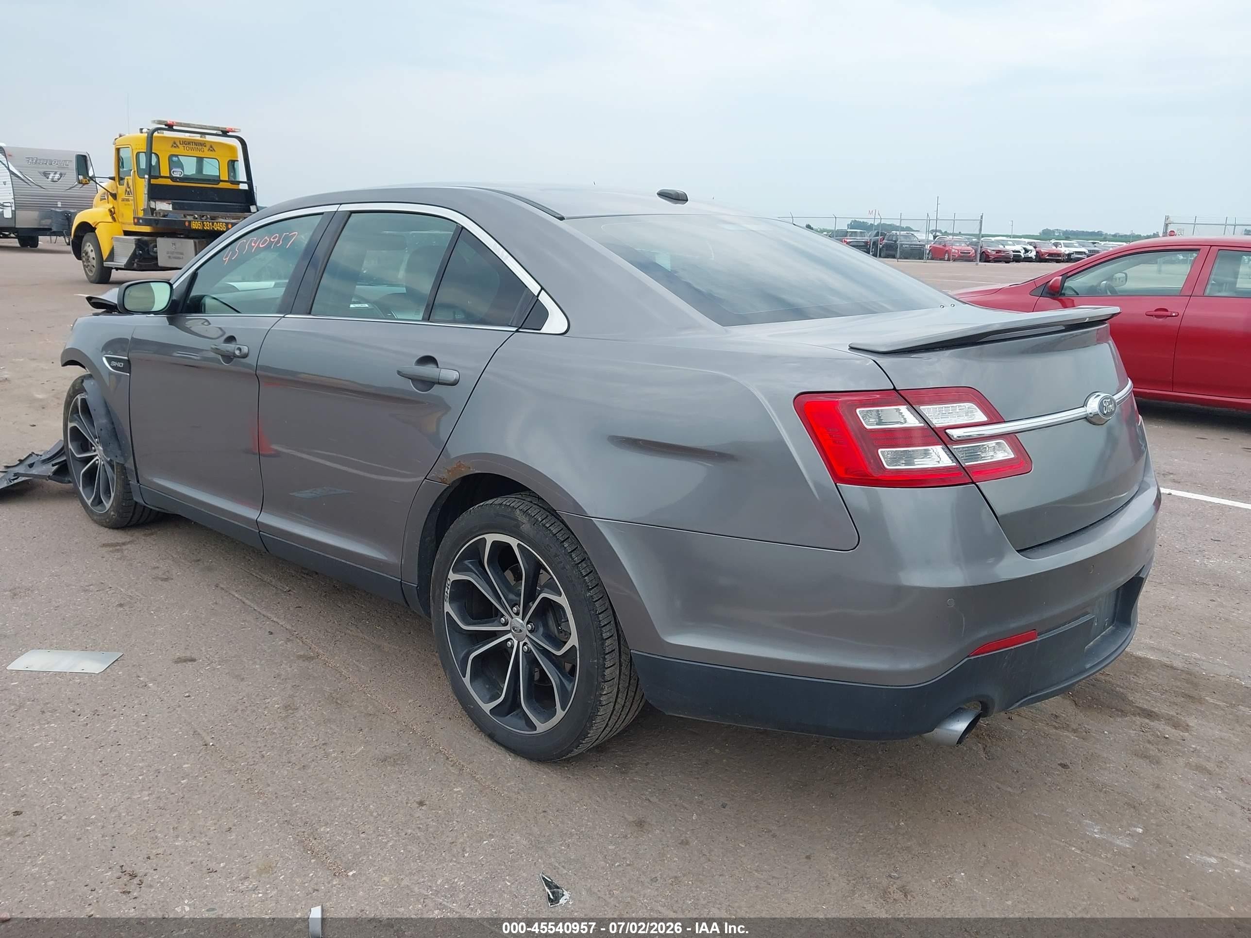 2013 Ford Taurus Sho Gray vin: 1FAHP2KT8DG155805