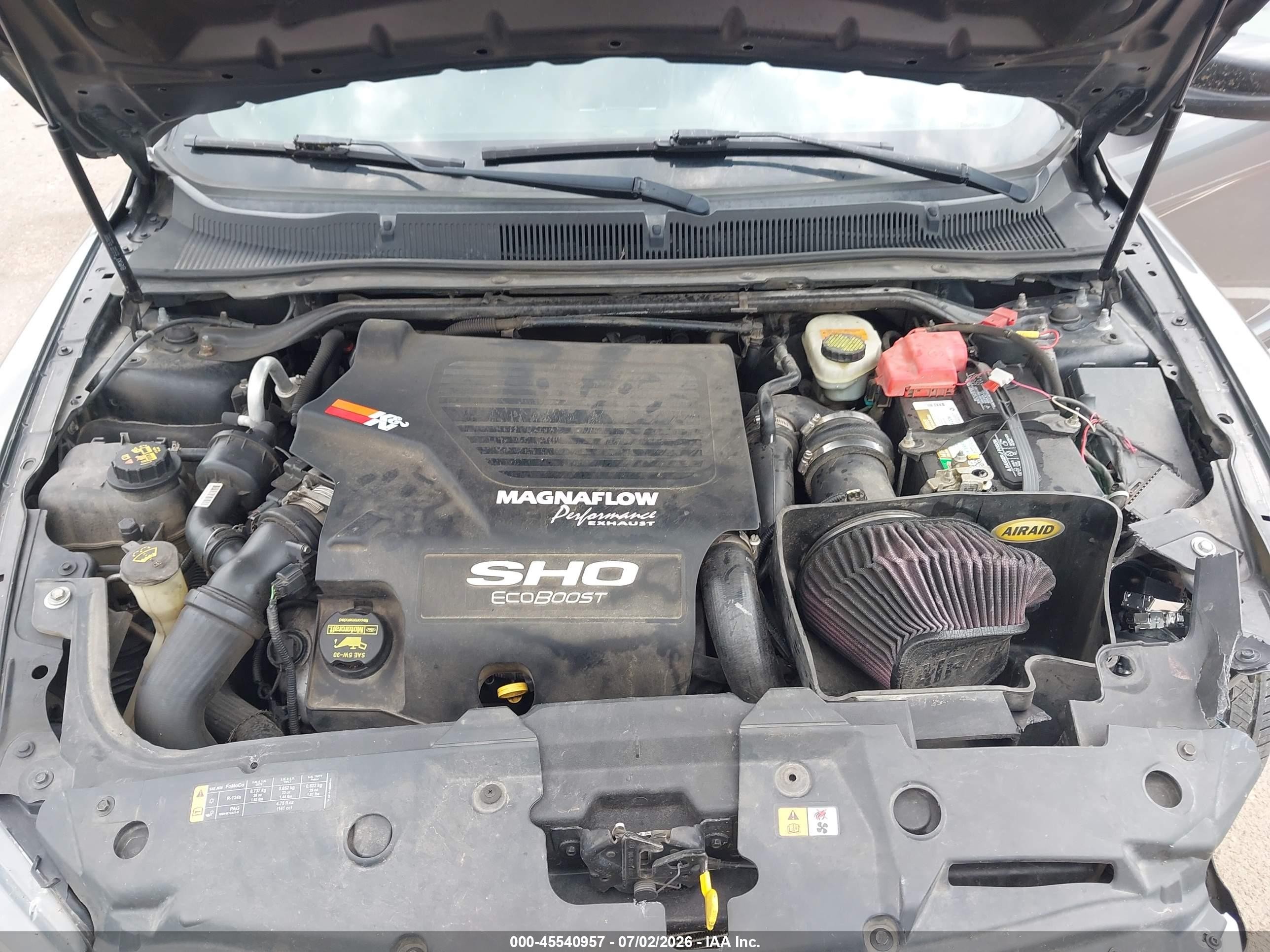 2013 Ford Taurus Sho Gray vin: 1FAHP2KT8DG155805