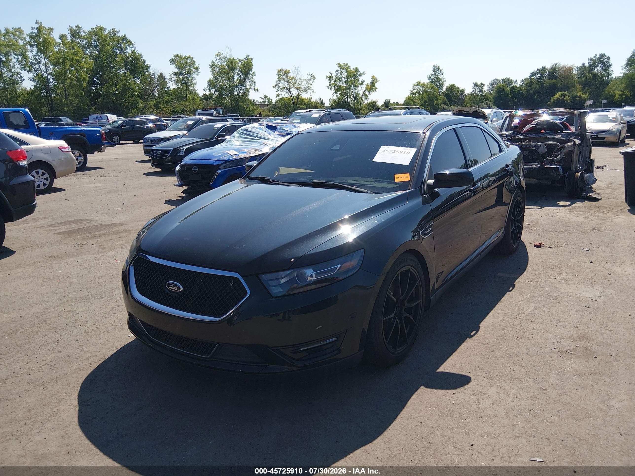 2015 Ford Taurus Sho Black vin: 1FAHP2KT8FG128588