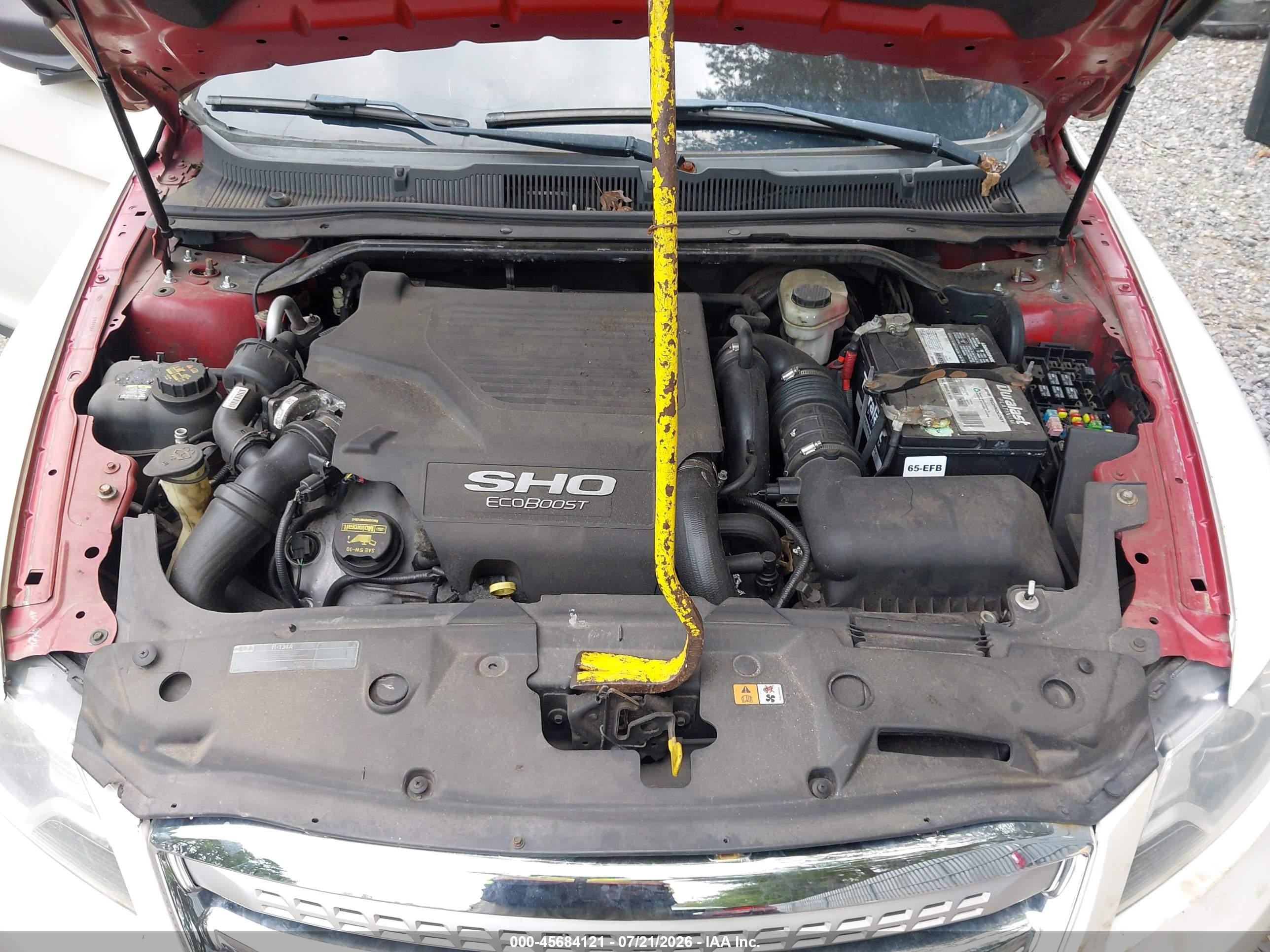 2012 Ford Taurus Sho White vin: 1FAHP2KT9CG138140