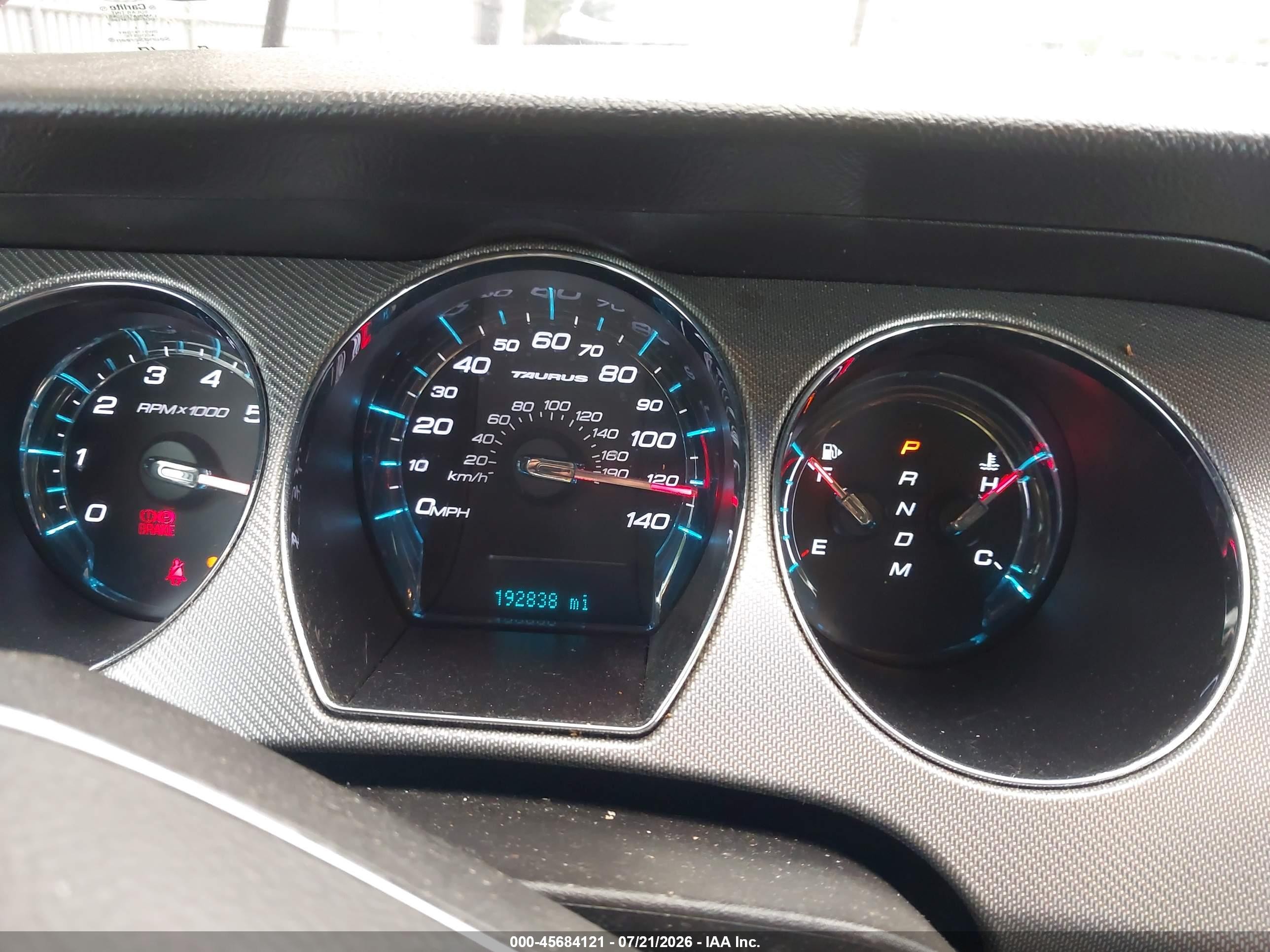2012 Ford Taurus Sho White vin: 1FAHP2KT9CG138140