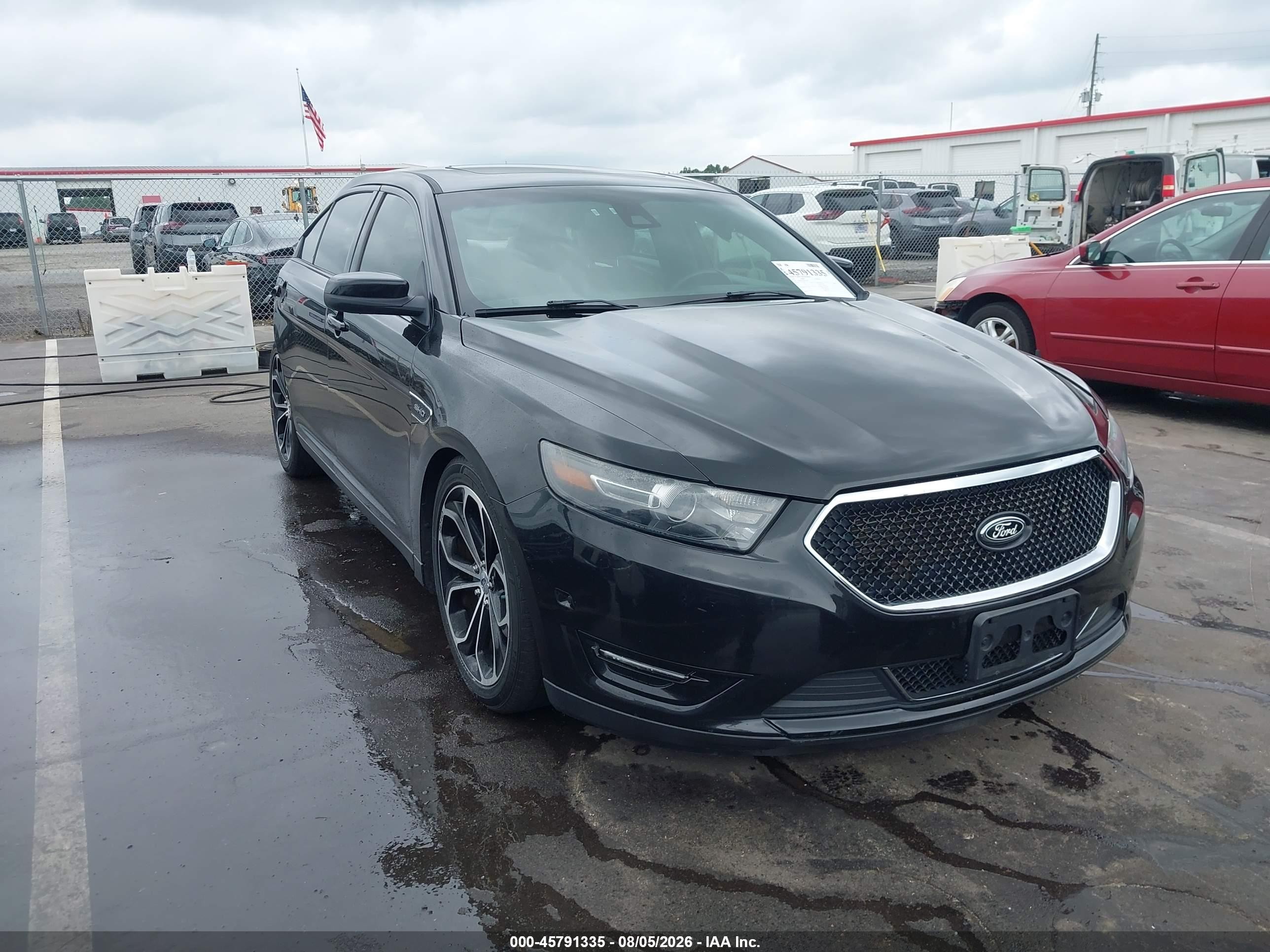 2013 Ford Taurus Sho Черный vin: 1FAHP2KTXDG104595