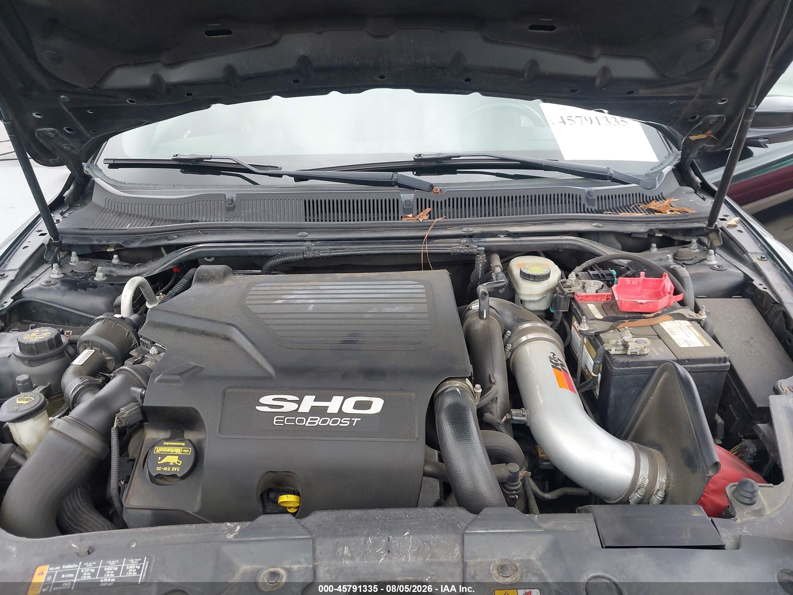 2013 Ford Taurus Sho Black vin: 1FAHP2KTXDG104595