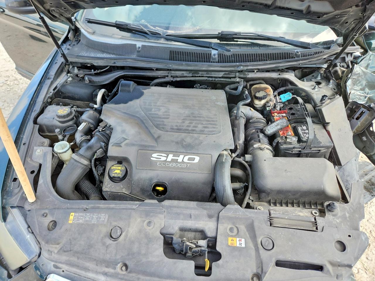 2013 Ford Taurus Sho Зеленый vin: 1FAHP2KTXDG161248